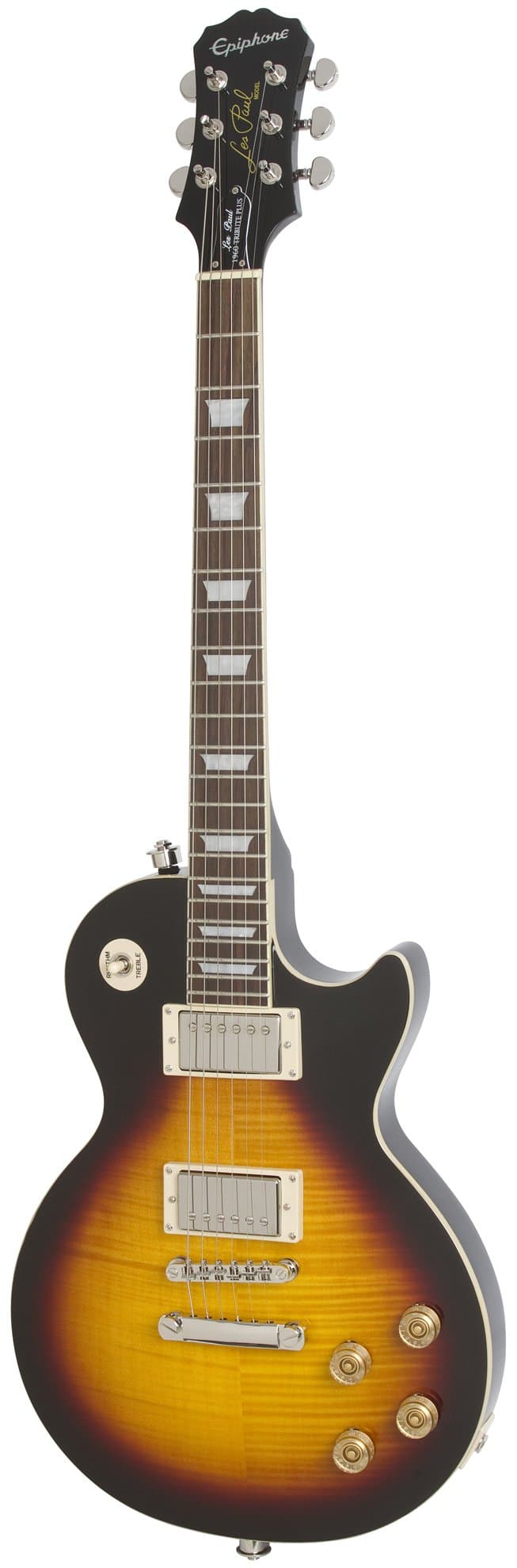 Epiphone Les Paul Tribute Plus Outfit with Gibson '57 Classic Pickups Includes Case, Vintage Sunburst Finish, Mahogany and Maple Body, '57 Humbuckers, Mahogany Neck
