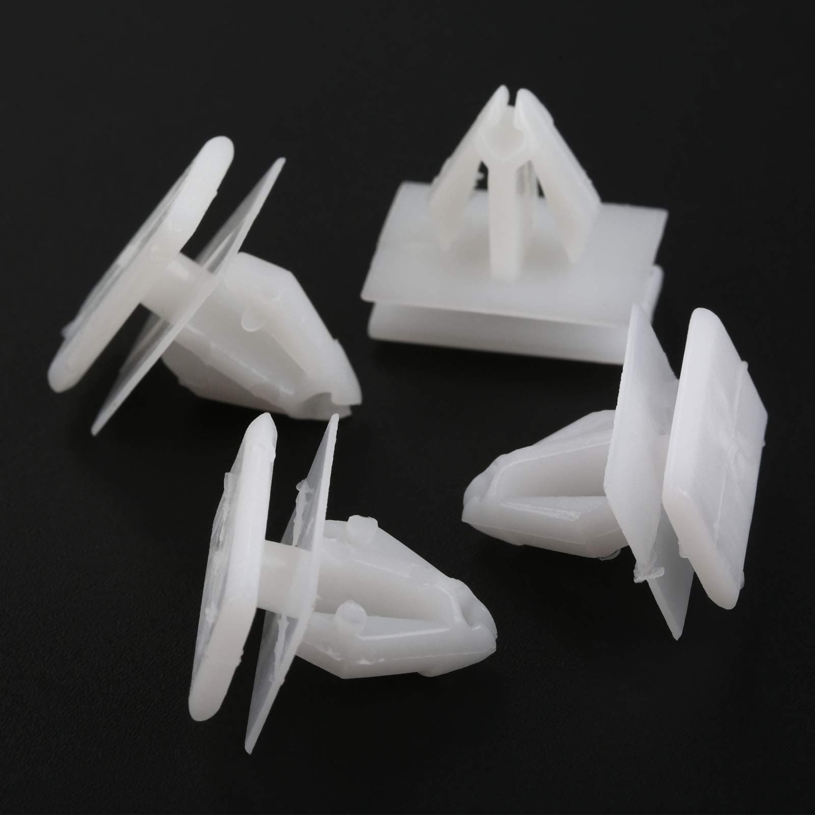 Mtsooning 15PCS Rocker Panel Moulding Rivets, White Nylon Moulding Clips, Side Skirt Sill Fasteners, Universal Car Retainers Compatible with Buick Excelle GM Chevy Avalanche 25693852