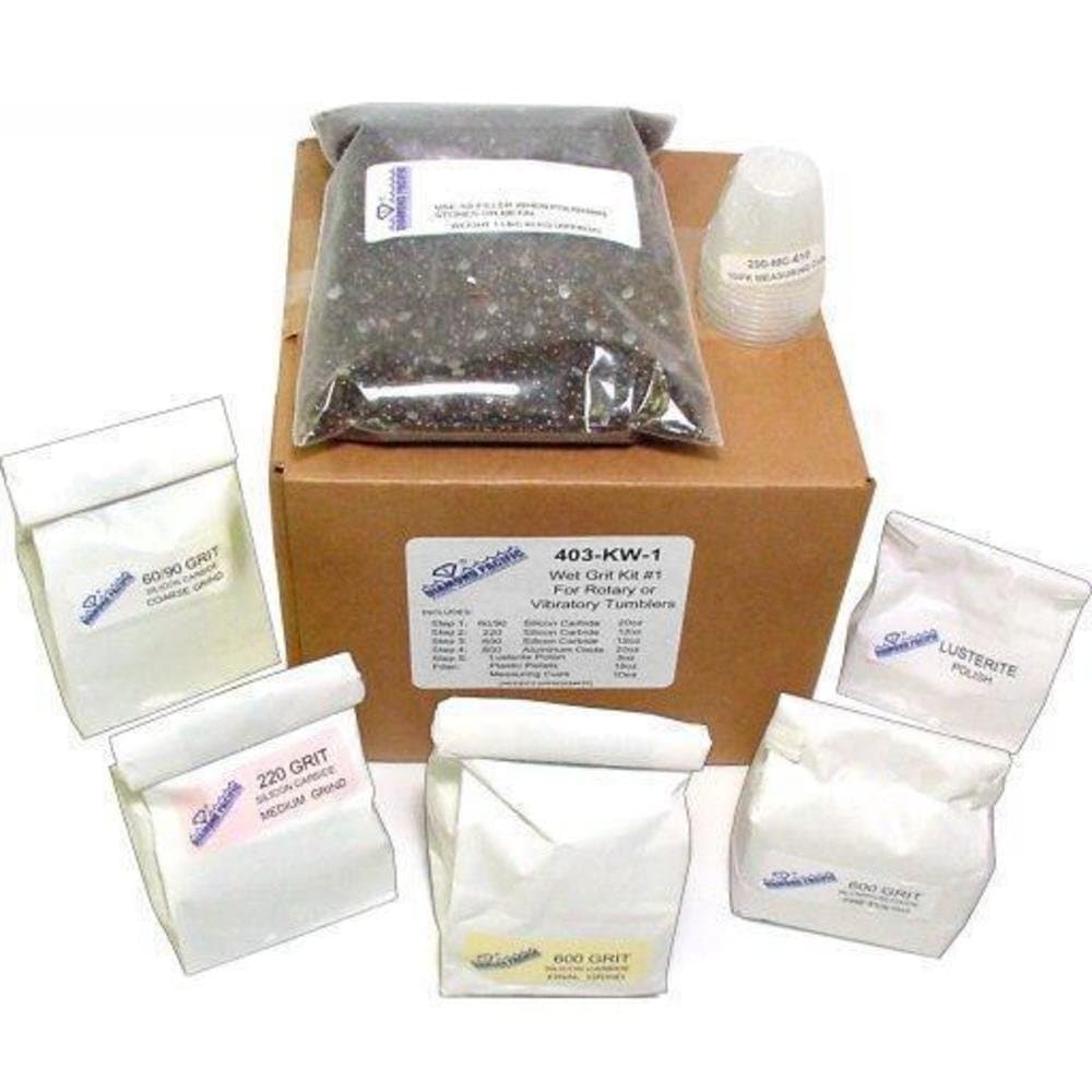 POLISHING MEDIA Rock Tumbler Kit Wet Grit