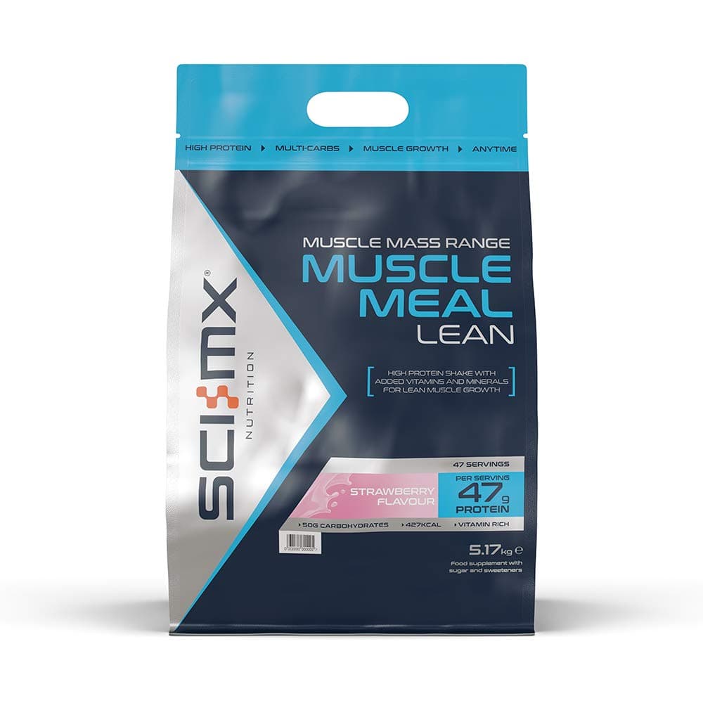 SCI-MX Nutrition MUSCLE MEAL LEAN, Protein Powder Lean Shake, 5.17kg, Strawberry, 47 Servings