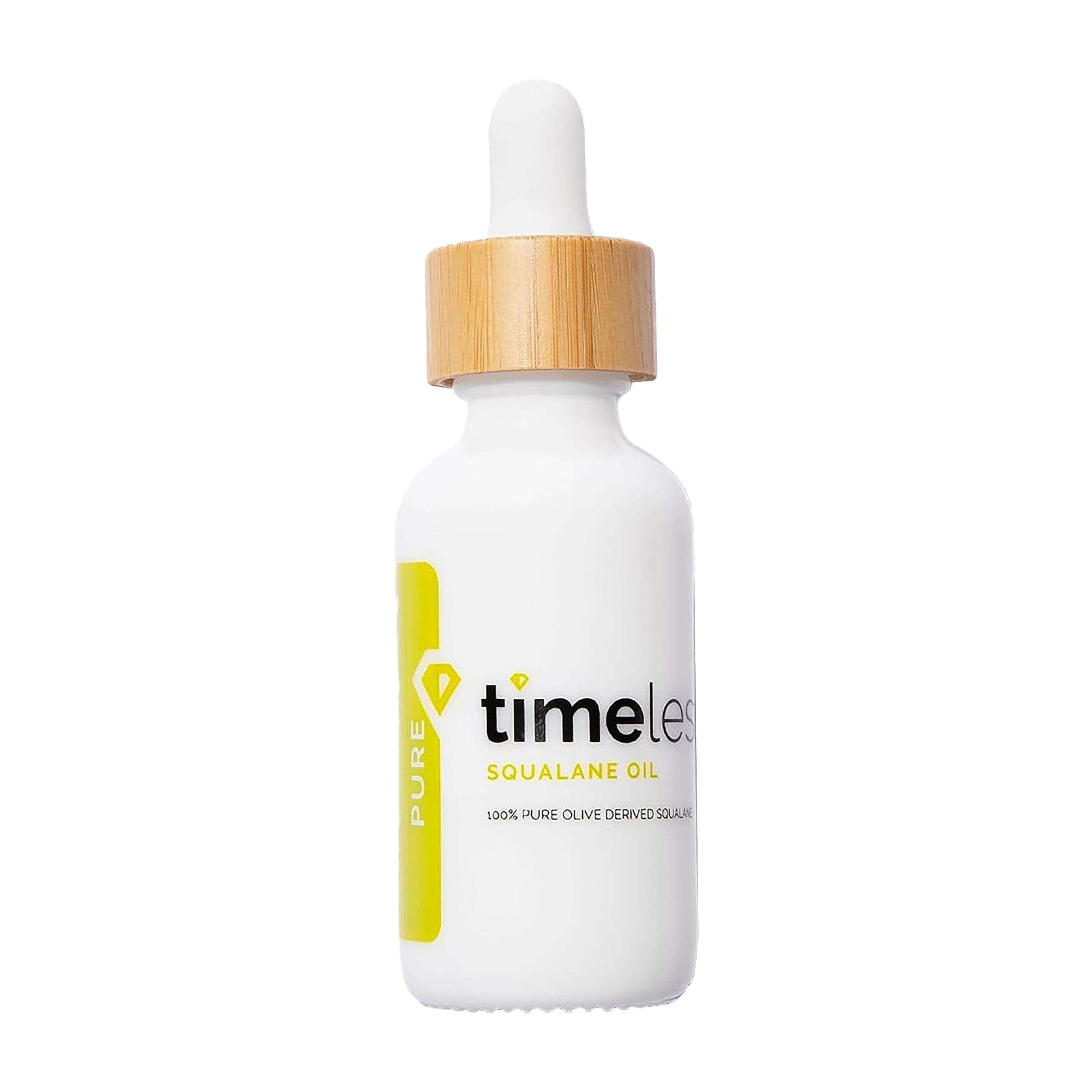 Timeless Skin Care Squalane Oil 100% Pure - Plant-Based Face Oil - Fragrance-Free - For Dry Skin - Moisturizing - 1 oz