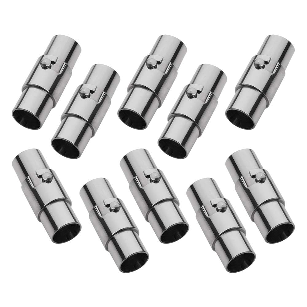 MOAMUN 10PCS Magnetic Bracelet Clasps and Closures, Cord End Caps Magnetic Necklace Clasps, Leather Rope Bracelet Clasp Jewellery Clasp for Bracelets Anklet Jewellery Making DIY Craft (Black, 8 mm)