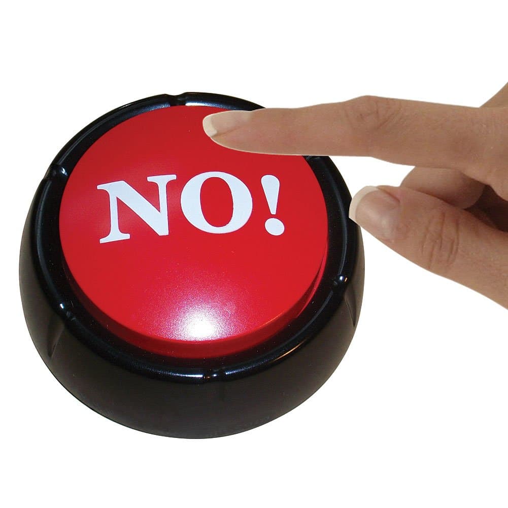 The Big NO! Button - Red Circle