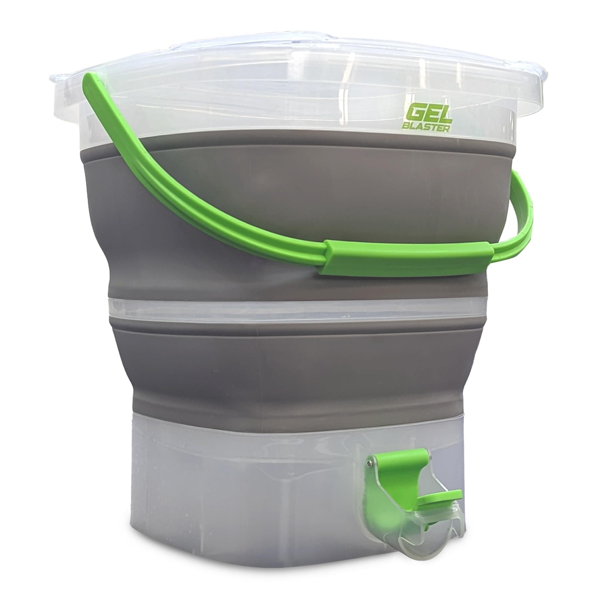 Gel Blaster Gellet Depot - Portable & Collapsible Ammo Storage Tub, Fast Loading Nozzle & Strainer - Hydrates & Stores 10,000 Water Based Gellets - Toy Gel Blasters Accessories