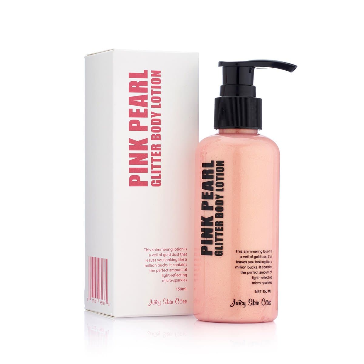 JUICY SKIN CARE Pink Pearl Glitter Body lotion – Shimmer body Lotion