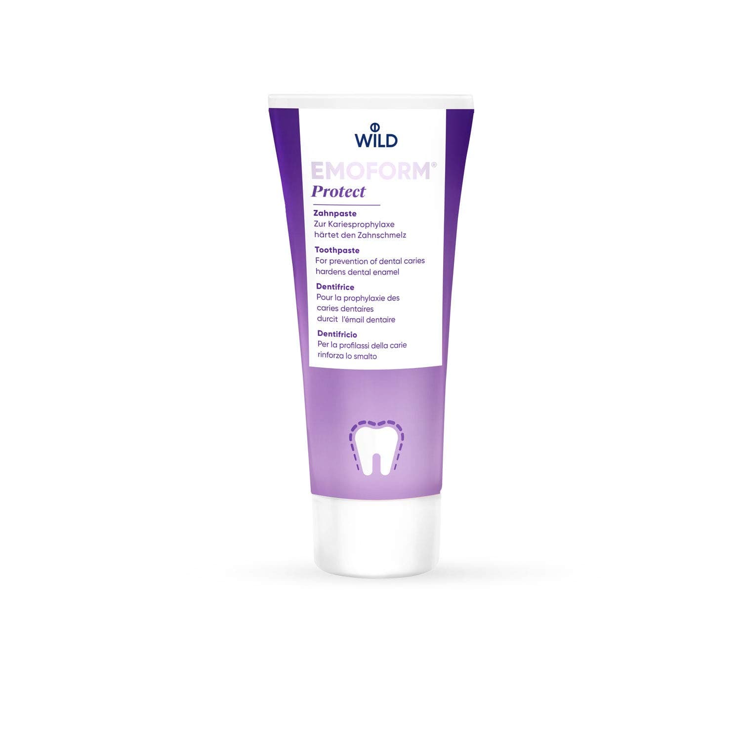 Protect Toothpaste 75ml – Swiss-Made NZX Formula with Sodium & Stannous Fluoride, Xylitol, Fluoride Toothpaste for Adults, Antibacterial Protection, Strengthens Enamel, Plaque Control