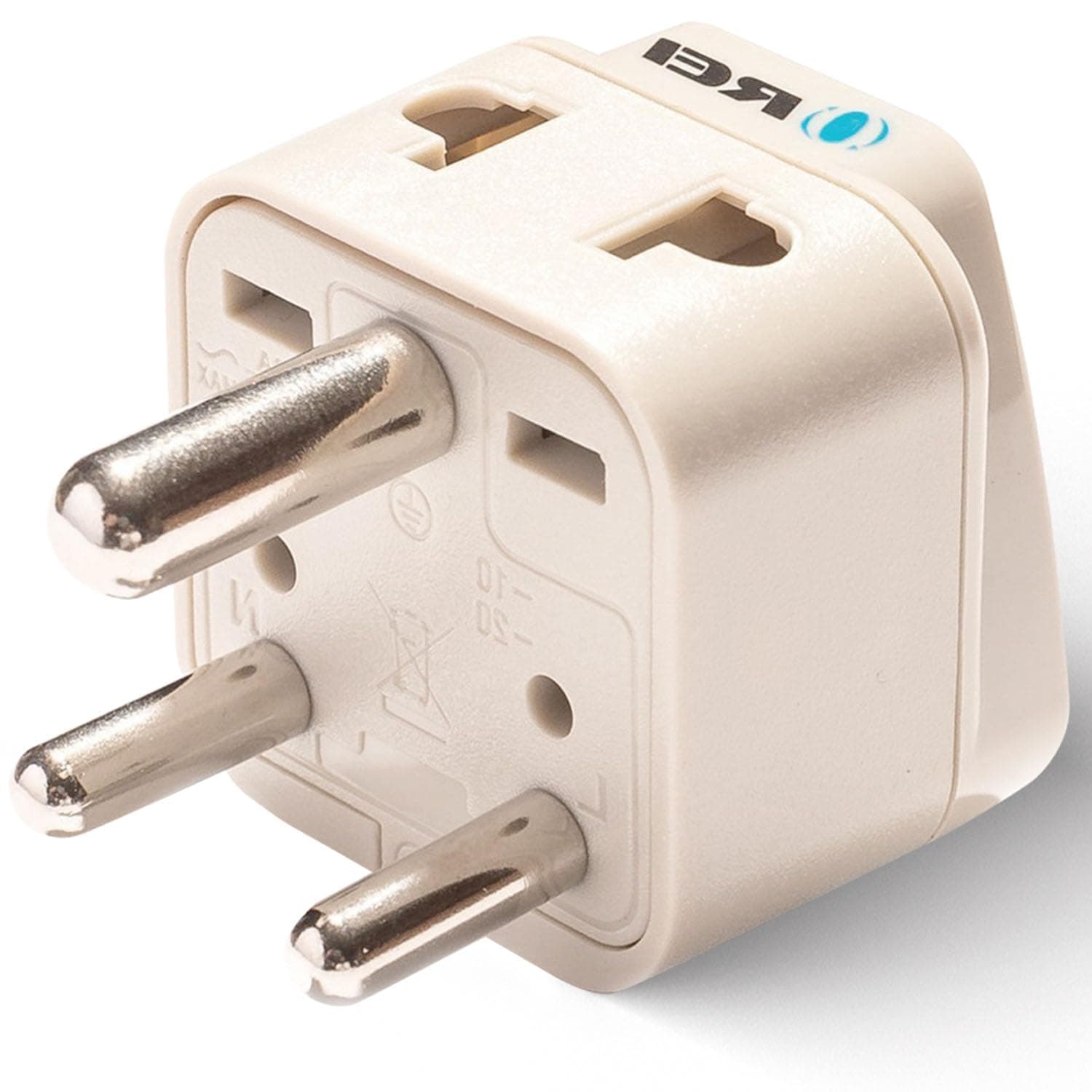 Orei Grounded Universal 2 in 1 Plug Adapter Type D for India and More