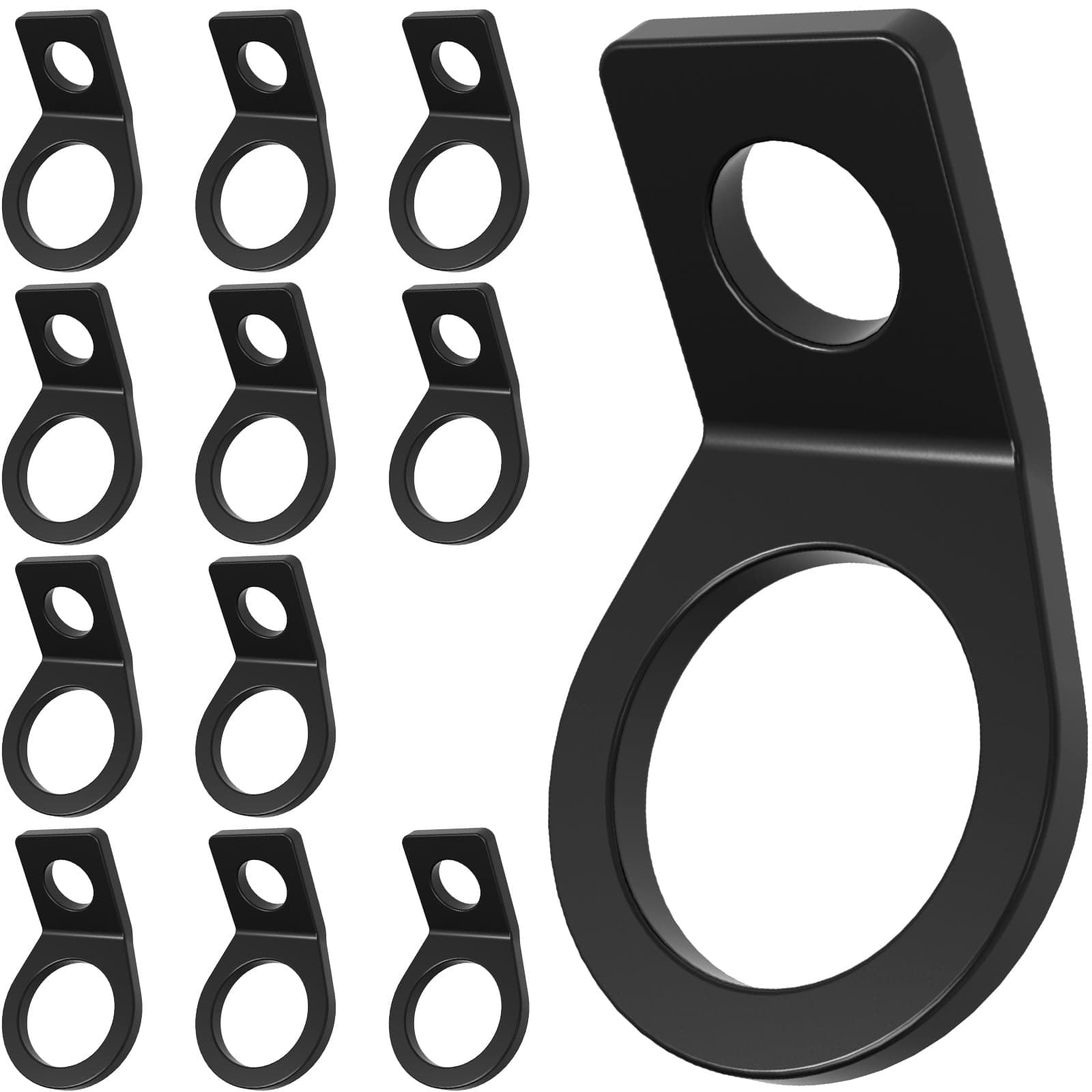 12 Pack Tie Down Strap Rings Tie-Down Anchors Hooks for Mounting in The Garage,Metal Tie Down Anchors Rings for Tiedown Attachment Points for Truck,Trailer,Camper