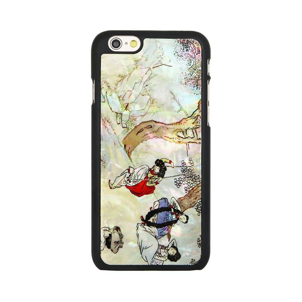 ARTIMO iPhone 6 Natural Mother of Pearl Case with Korean Traditional Pictures and Patterns Dan Oh Poong Kyoung