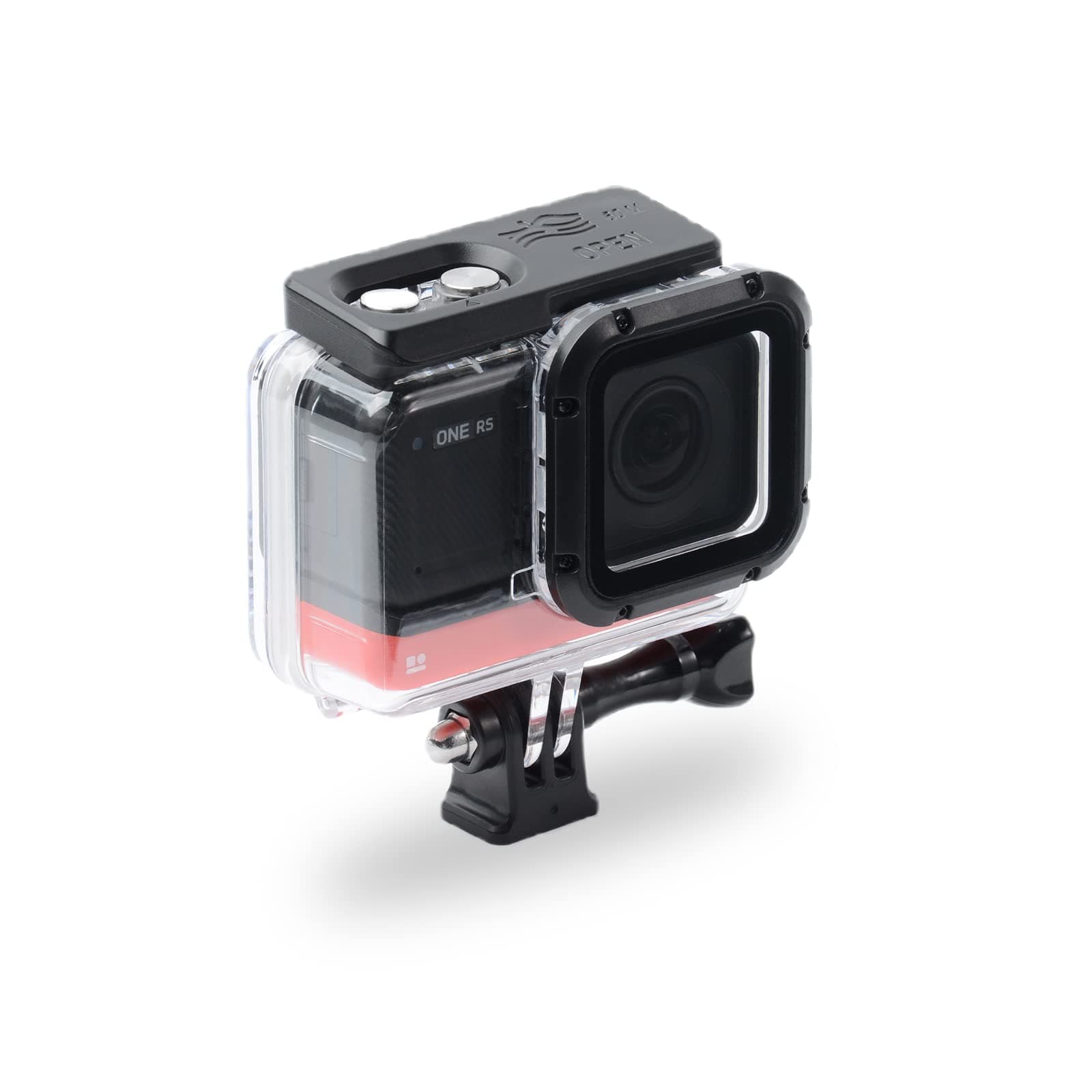 Waterproof Housing Case for Insta360 ONE RS 4K Edition, Underwater Diving Protective Shell 60M/196FT with Bracket Accessories