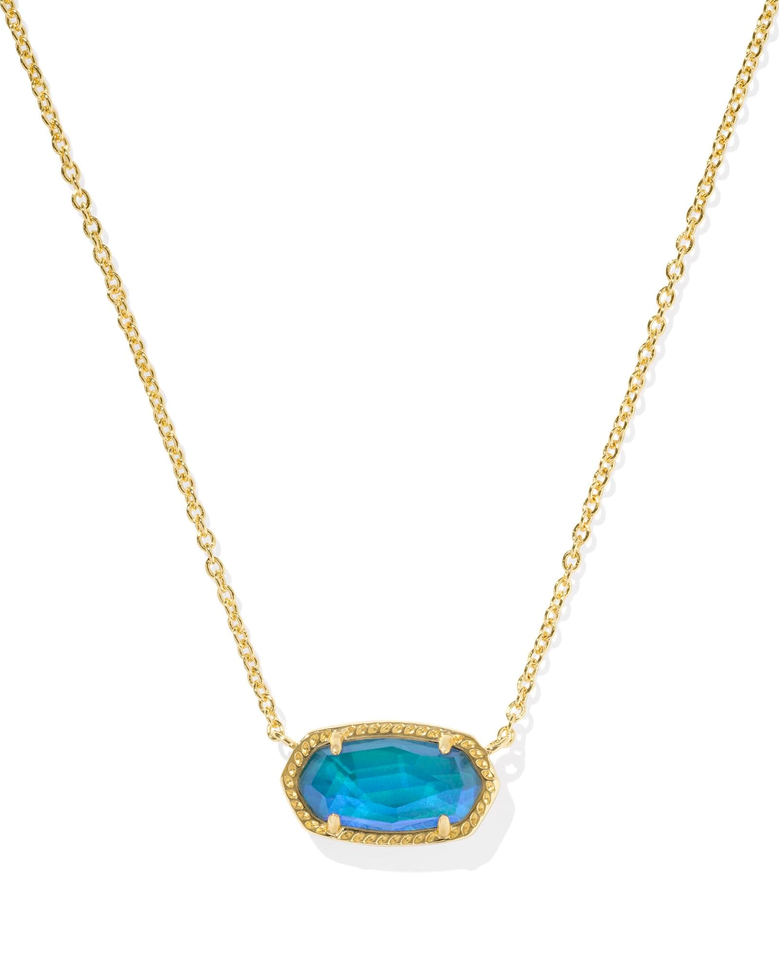 Kendra Scott Elisa Pendant Necklace for Women, Fashion Jewelry, 14k Gold-Plated