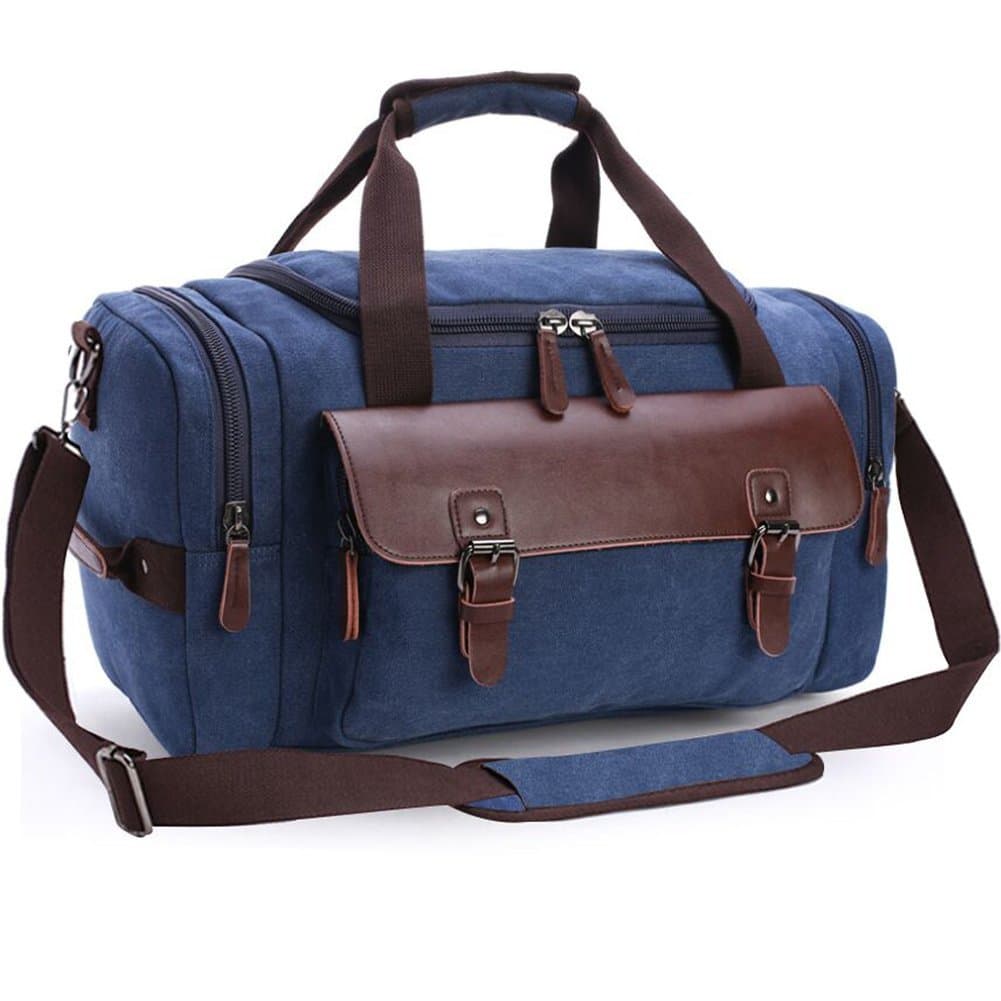 Bag Leather Duffle Canvas Travel Luggage Carry on and Storage Bags