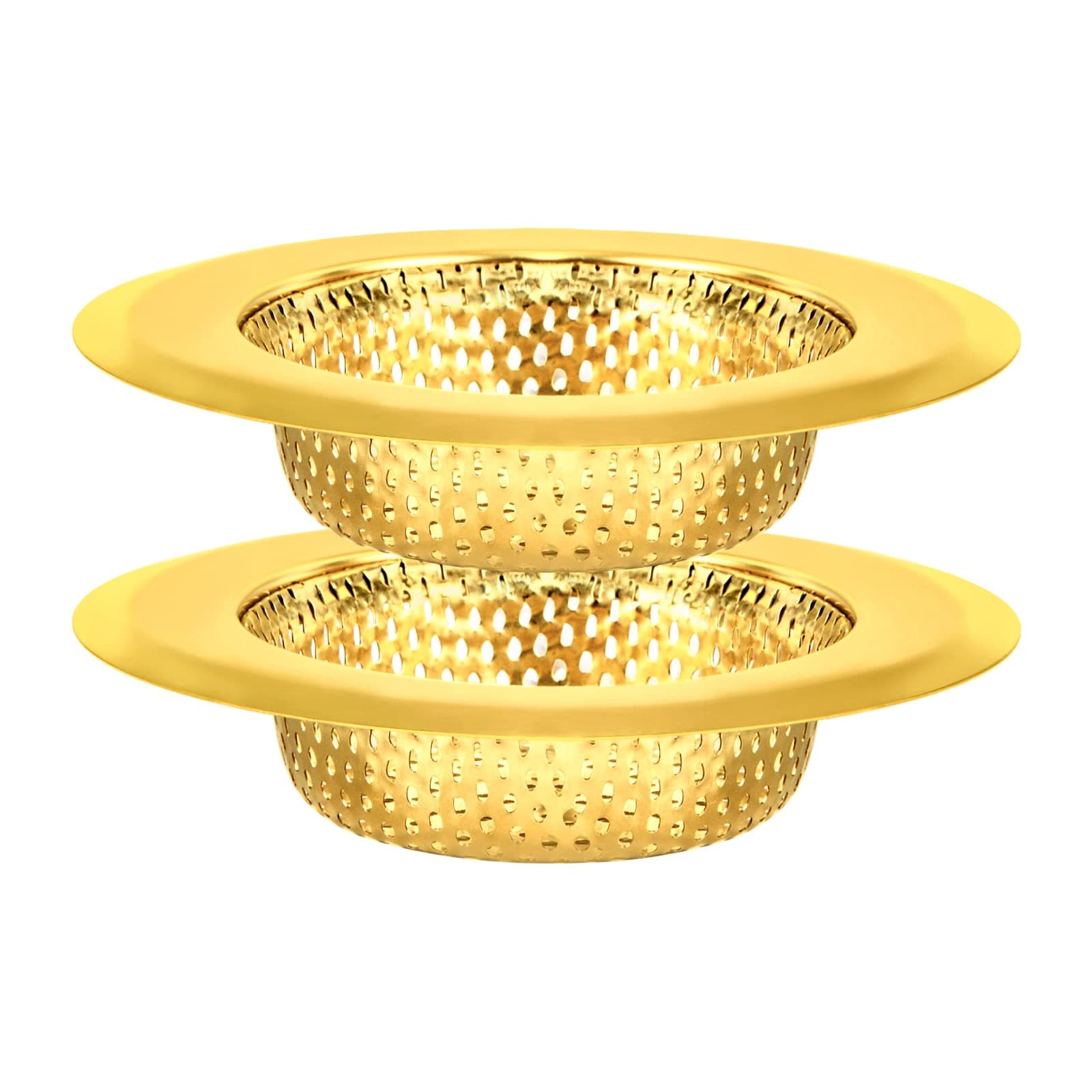 Snailhouse Kitchen Sink Strainer, Stainless Steel, Gold, Set of 2