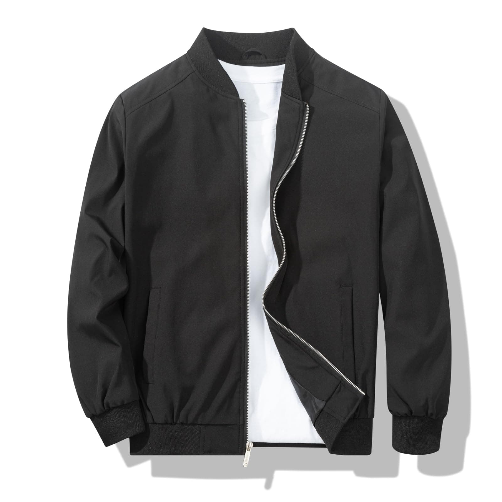 Men’s Bomber Jacket, Stylish, Casual, Lightweight Windbreaker for Spring and Fall