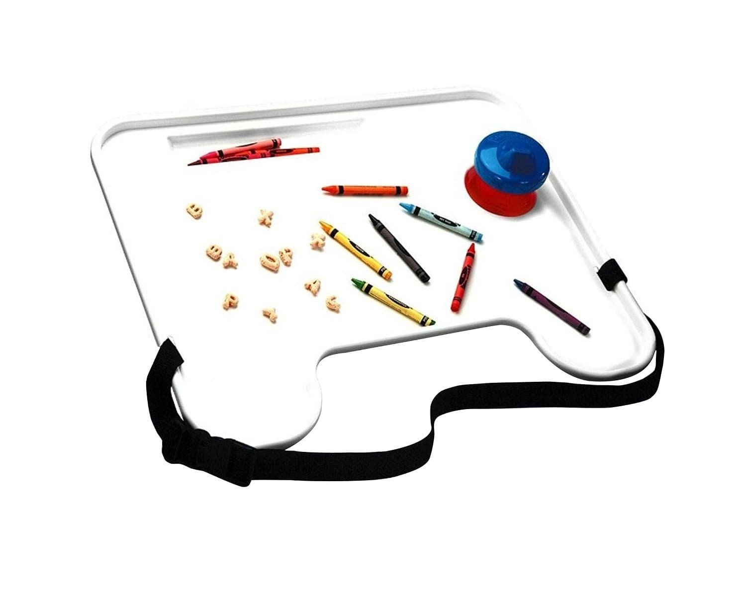 Kids Travel Car Seat Fun Play and Snack Desk with Cup Holder