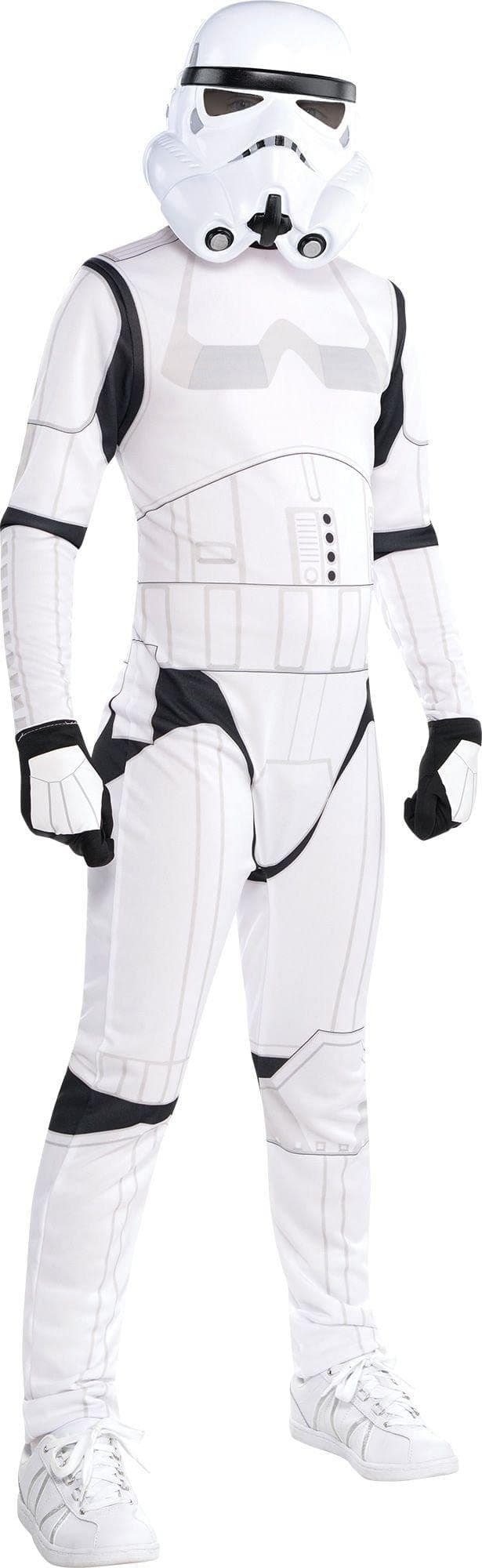 Costumes USA Star Wars Stormtrooper Costume for Boys, Includes a Black and White Jumpsuit and a Mask