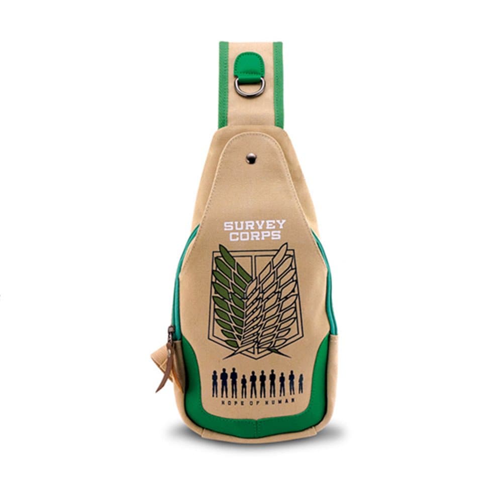 Smart Rabbit New Arrival Fashion Anime Shingeki no Kyojin canvas Shoulder bag Cosplay Chest Pack Messenger Bag