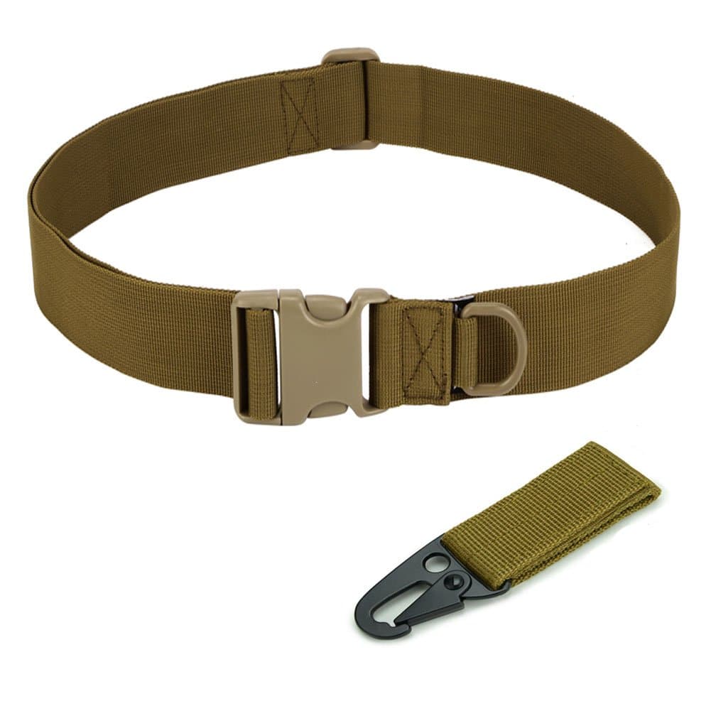 NALEDI Combat Gear Utility Belt with EDC Pouch Men's 1.5 Inch Tactical Heavy Duty Belt