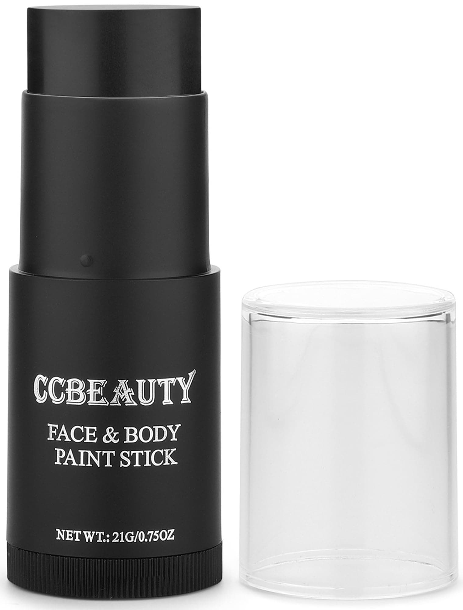 CCbeauty Eye Black Face Paint Stick,Face Painting Kit,Non Toxic SFX Makeup For Skeleton Game Day Sports Halloween Costume Cosplay,Oil Based Professional FX Body Paint,Full Coverage Painting Foundation