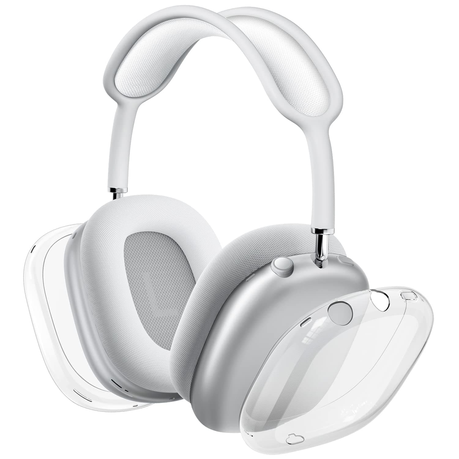 Case Cover for AirPods Max, Clear Soft TPU Case Anti-Scratch, Transparent Accessories Protector Cover for Airpods Max Headphones (Clear)