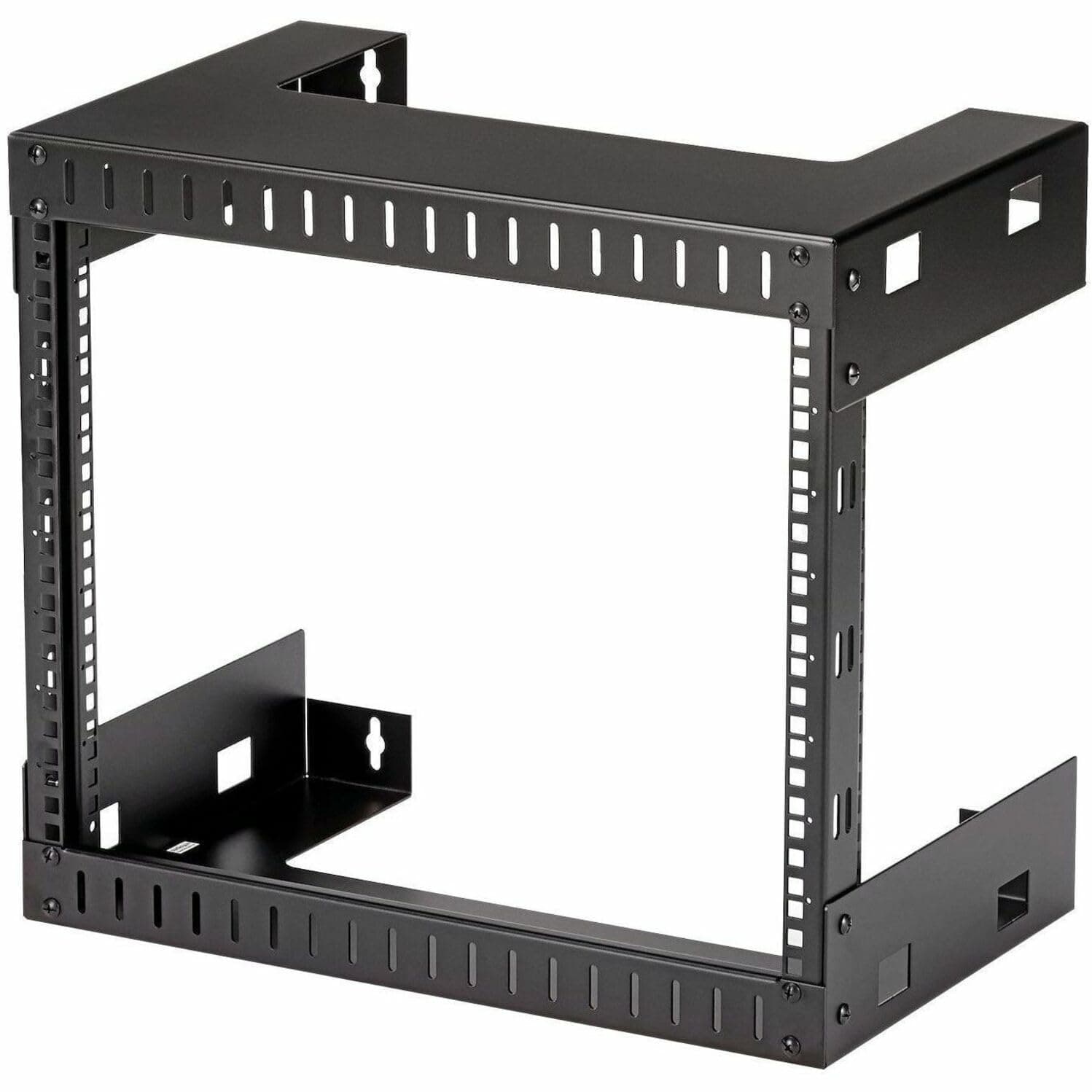 StarTech.com 2-Post 8U Heavy-Duty Wall-Mount Network Rack, 19" Open Frame Server Rack, 12" Deep, Wall Mount Data Rack for IT / AV / Patch Panel / Computer Equipment (RK812WALLO)