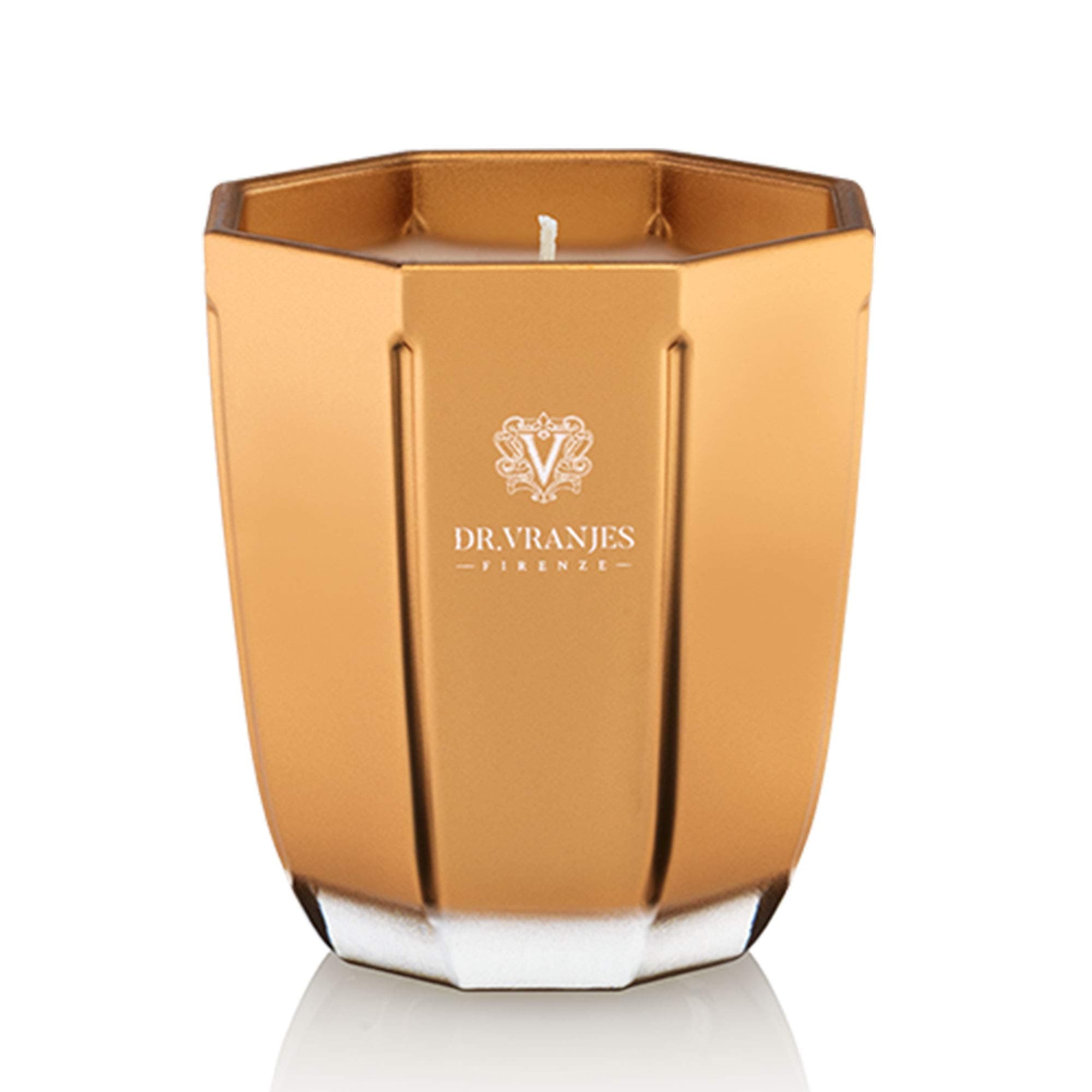Dr Vranjes Oud Nobile Scented Candle in a Metallic Gold Vase 200g