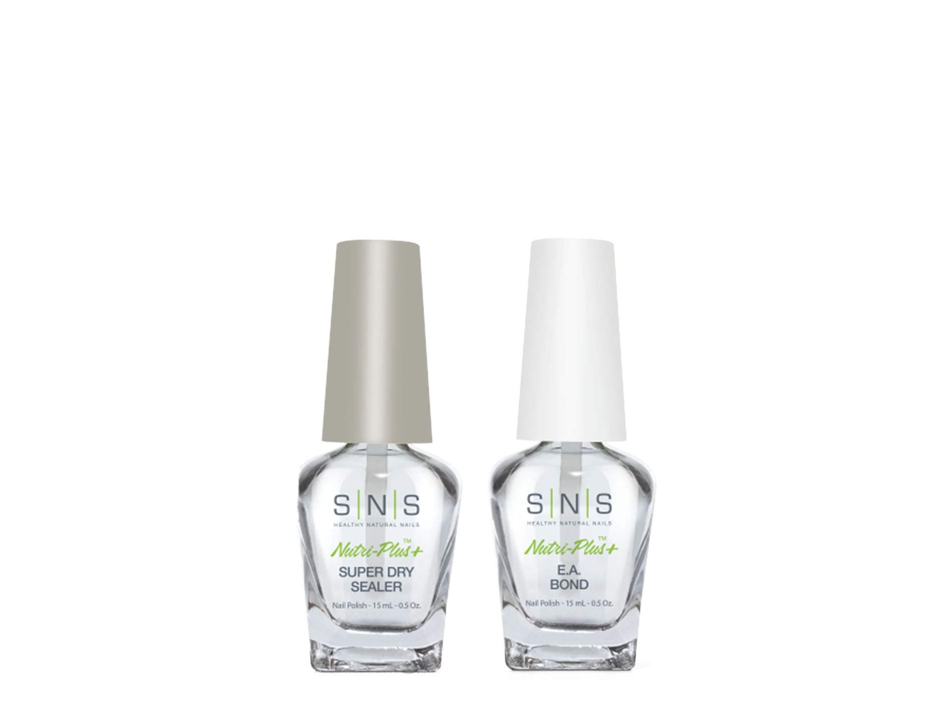Nails Dipping Powder Liquid Set of 2 (0.5oz) - Sealer Dry, EA Bond