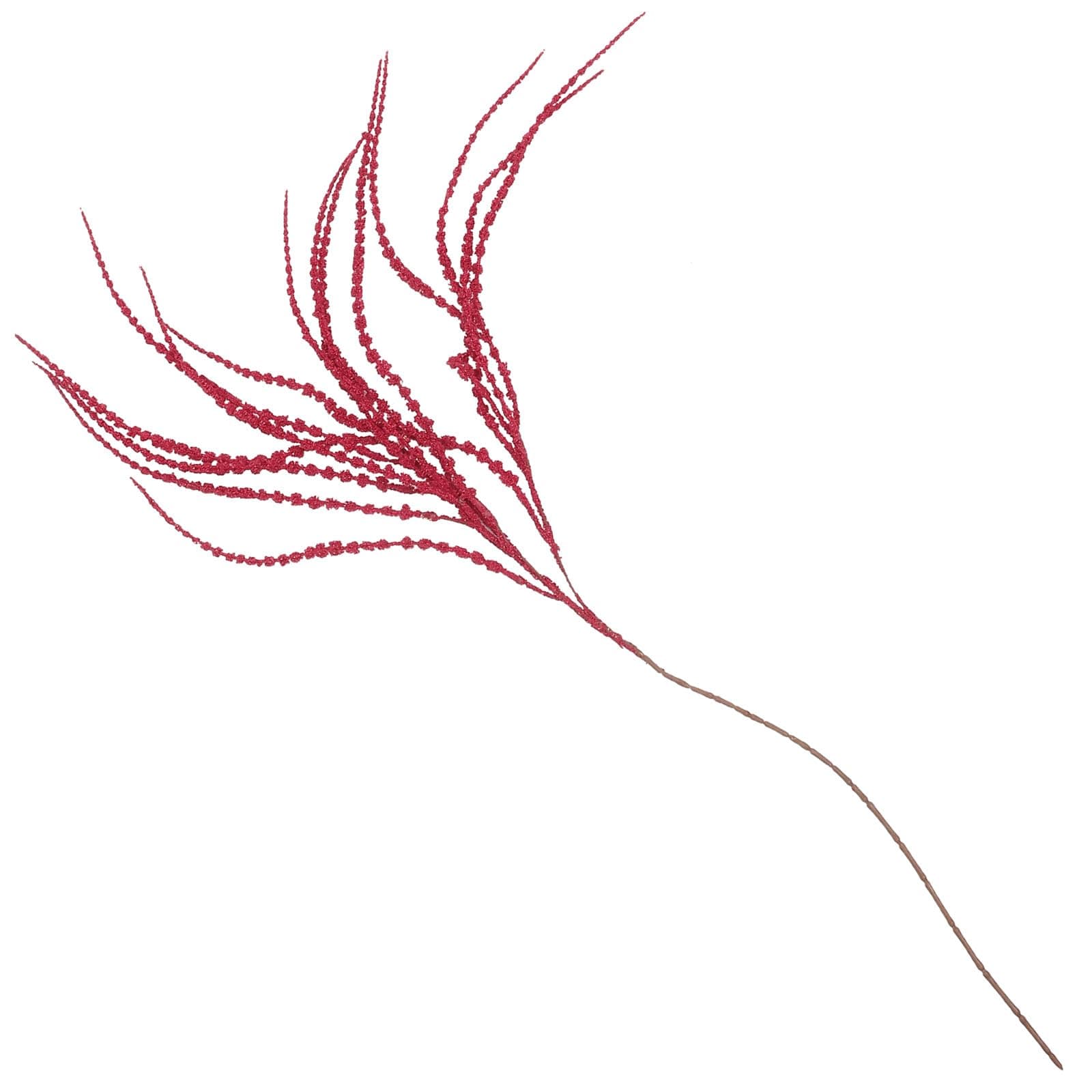 Artibetter Wedding Decorations Artificial Hanging Plant Fake Amaranthus Caudatus Branch Faux Greenery Stem Wedding Flower Arch Decoration for Wall Room Home Indoor Outdoor Shelf Decor Red Home Decor