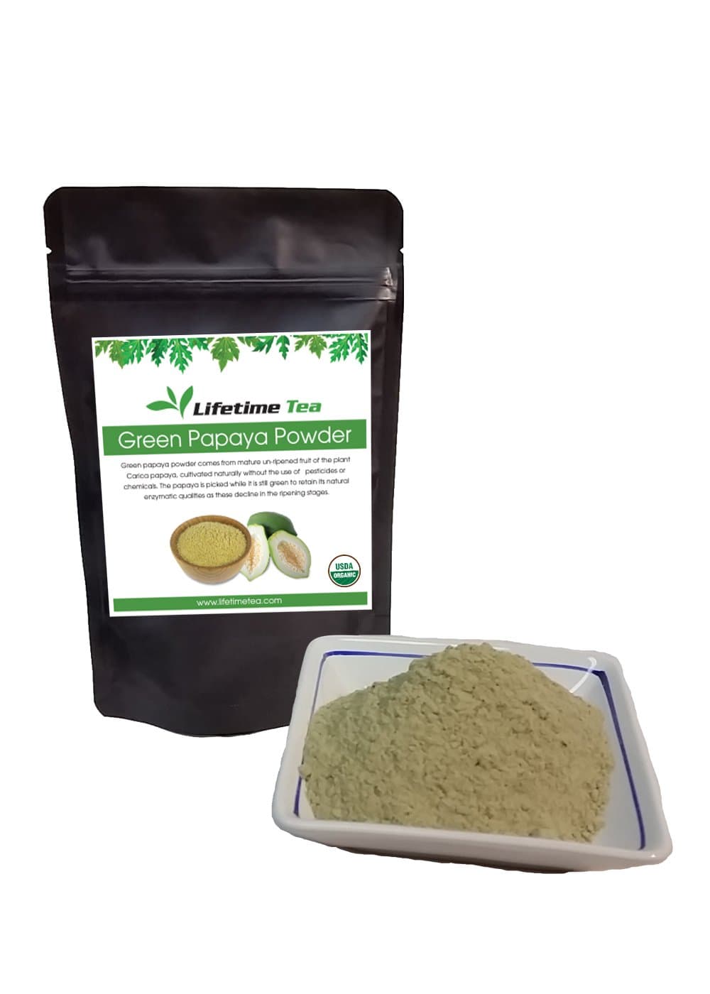 Organic Green Papaya Powder - 8 ounces