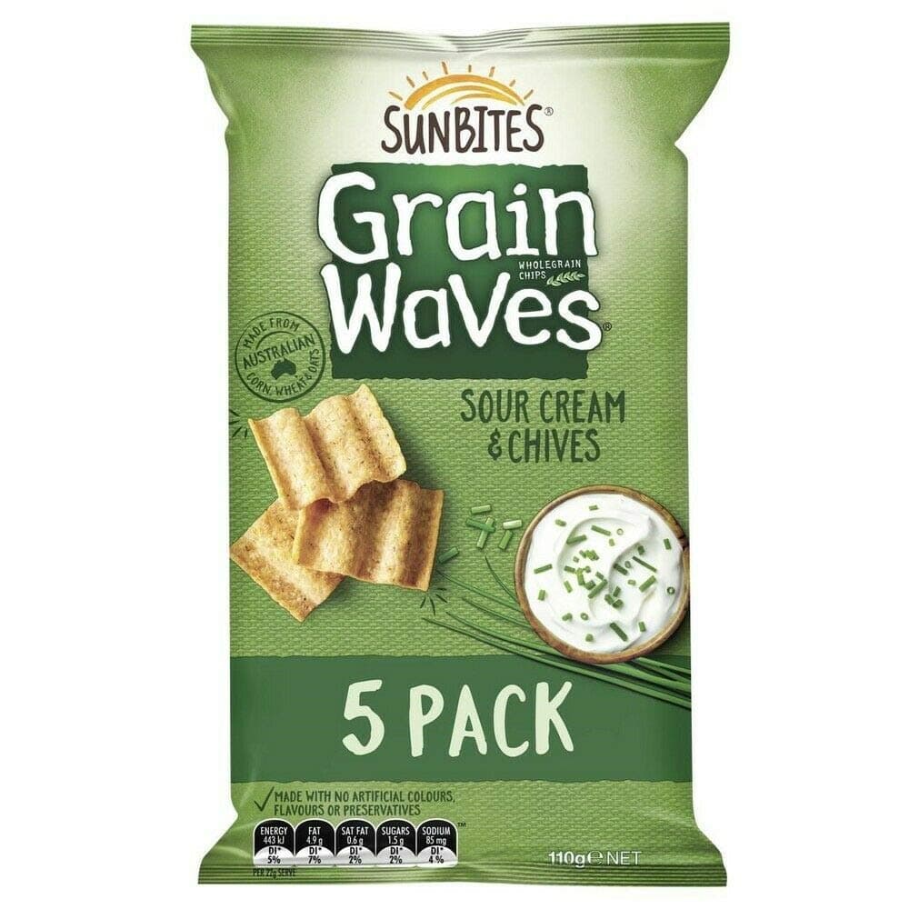 Grainwaves Sour Cream and Chives 5 Pack 110g