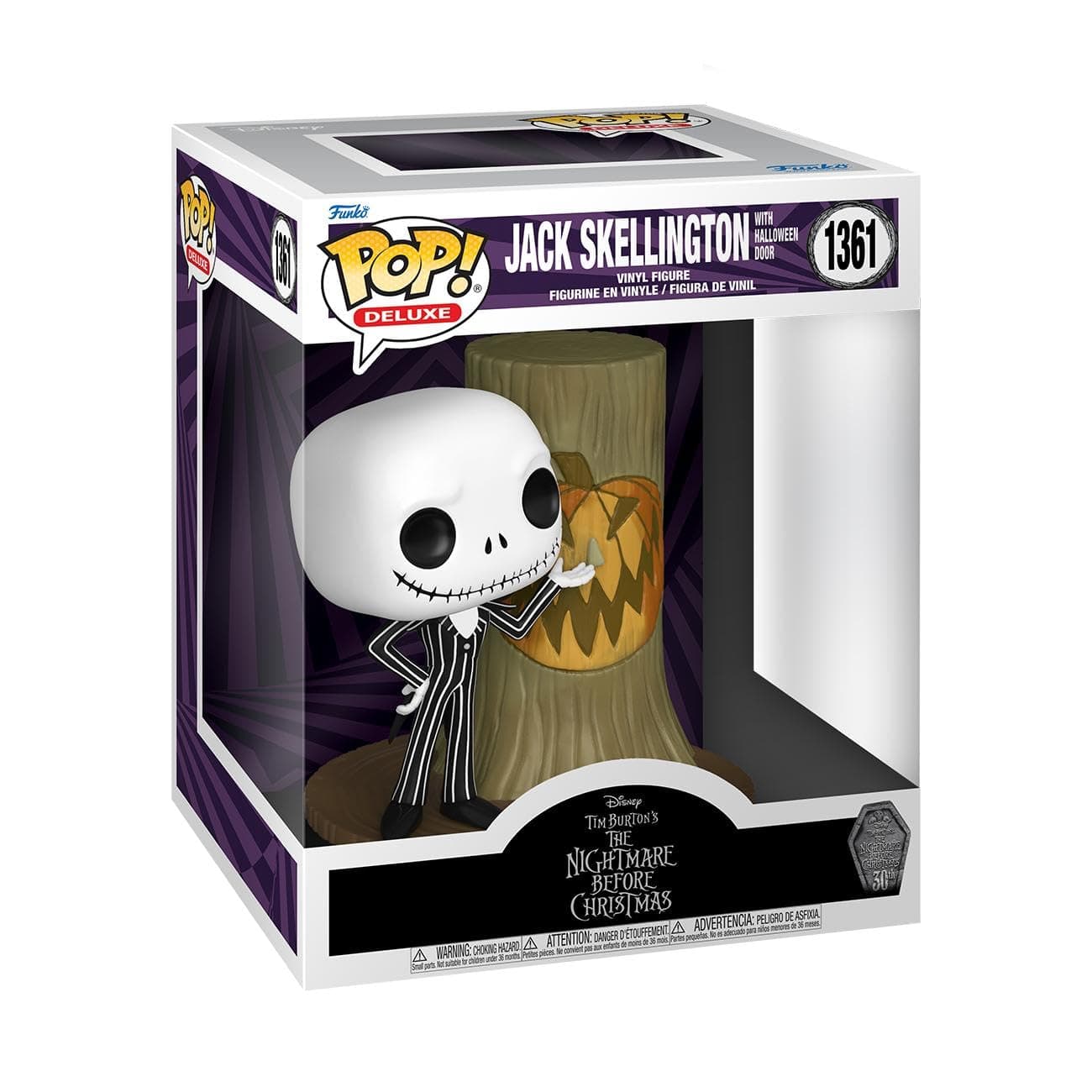 POP! Deluxe: Disney The Nightmare Before Christmas 30th - Jack Skellington with H.Town Door - Disney: The Nightmare Before Christmas - Collectable Vinyl Figure - Gift Idea - for Kids & Adults