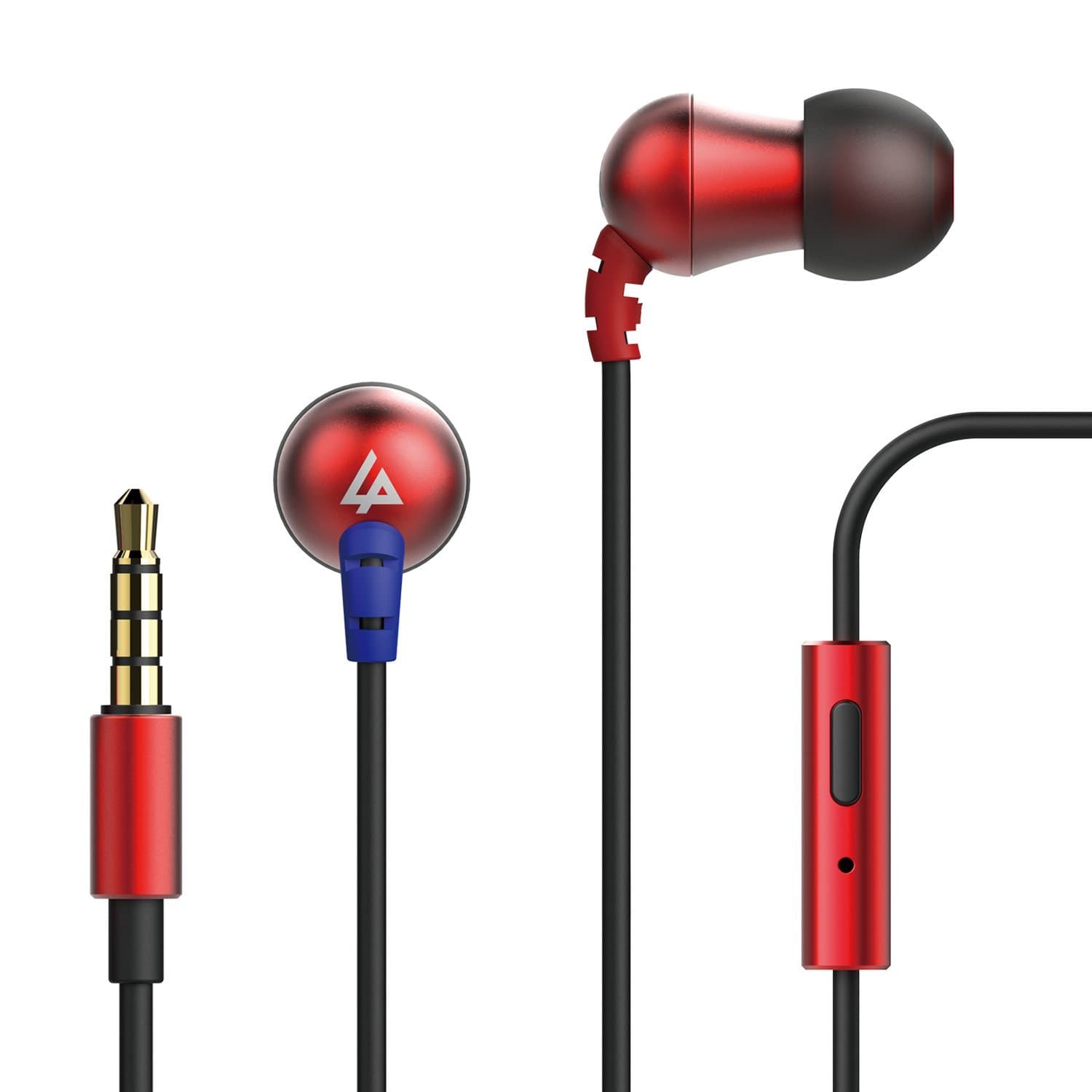 LYPERTEK MEVI - in Ear Headphones with Microphone (Red)