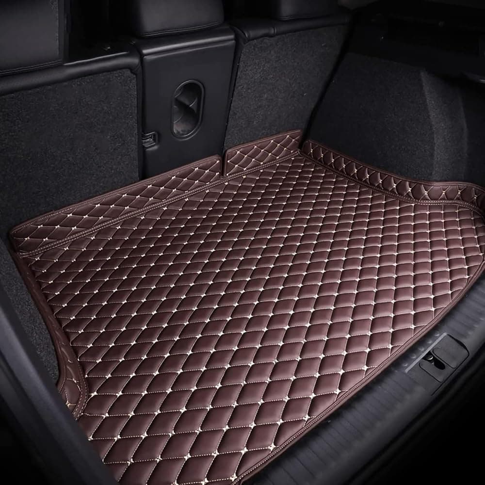 Car Cargo Liners for Mazda CX-60 CX60 2022 2023 2024,Leather Rear Trunk Mats Boot Mats Liner Pad Durable All Weather Protector Interior Accessories,D