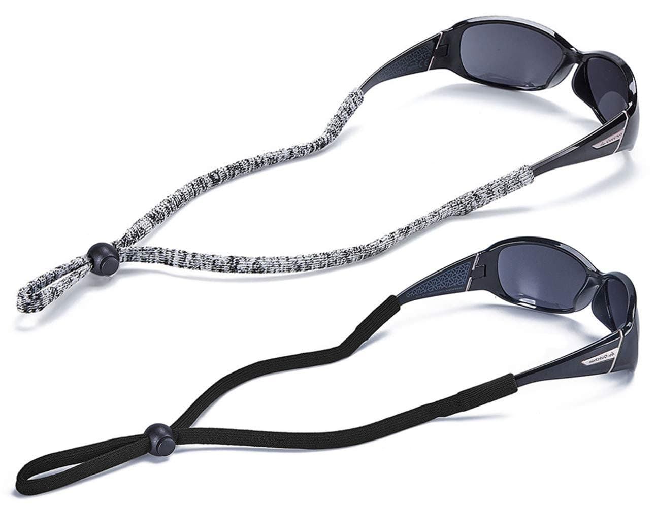 SHINKODA Adjustable Sunglasses Strap/Lanyard Sports Glasses Retainer for Men Women and Kids Color Combos Pack of 2