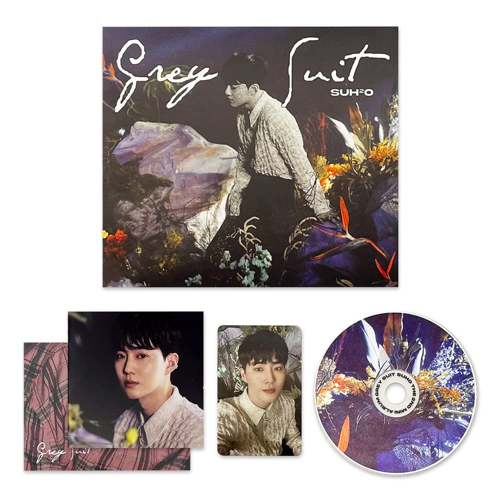 EXO SUHO - 2nd Mini Album [Grey Suit] (DIGIPACK Ver.) Photo Book + CD-R + Folded Poster + Photo Card
