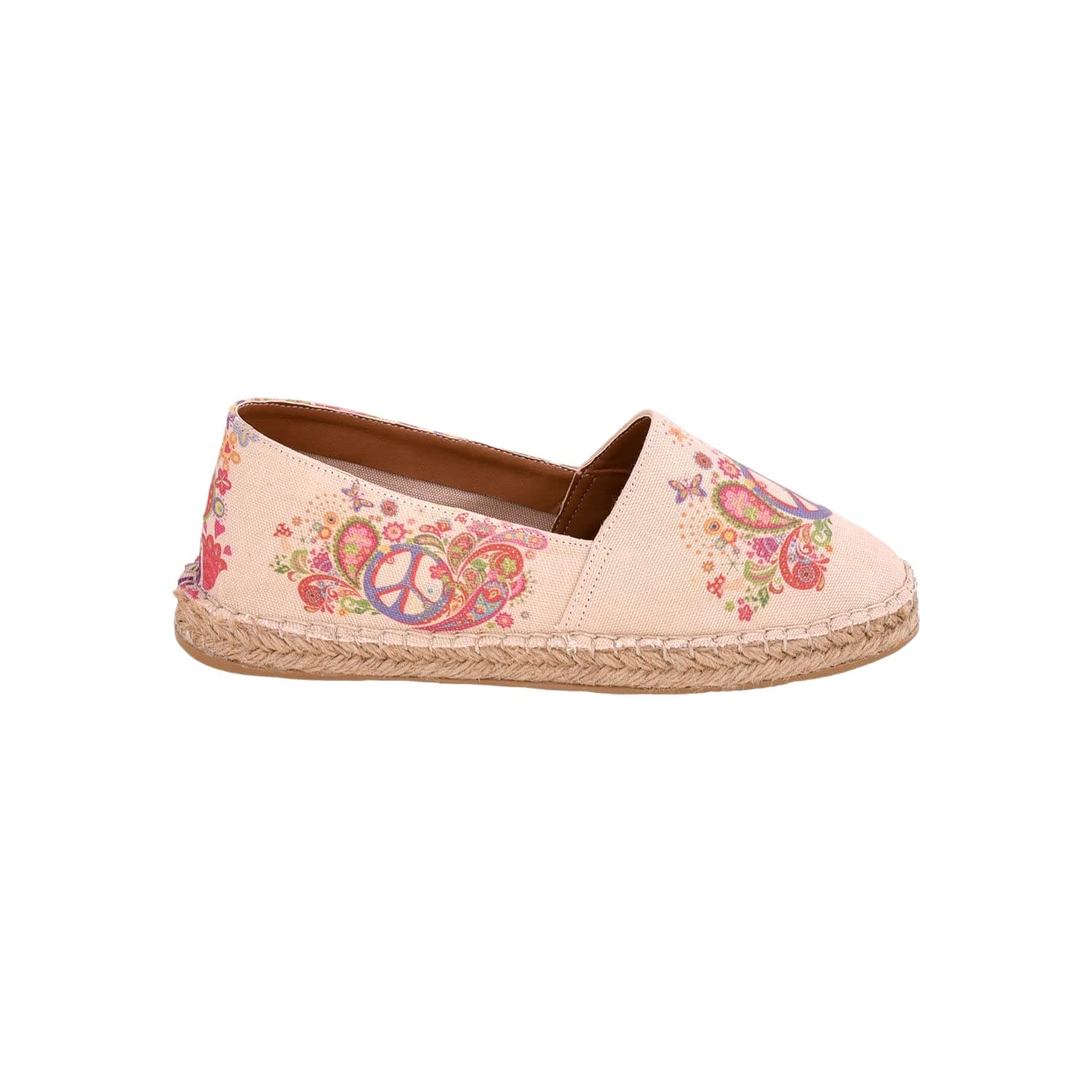 Women Linen Casual Closed Toe Espadrilles Fashion Flat Shoe Ct02-501