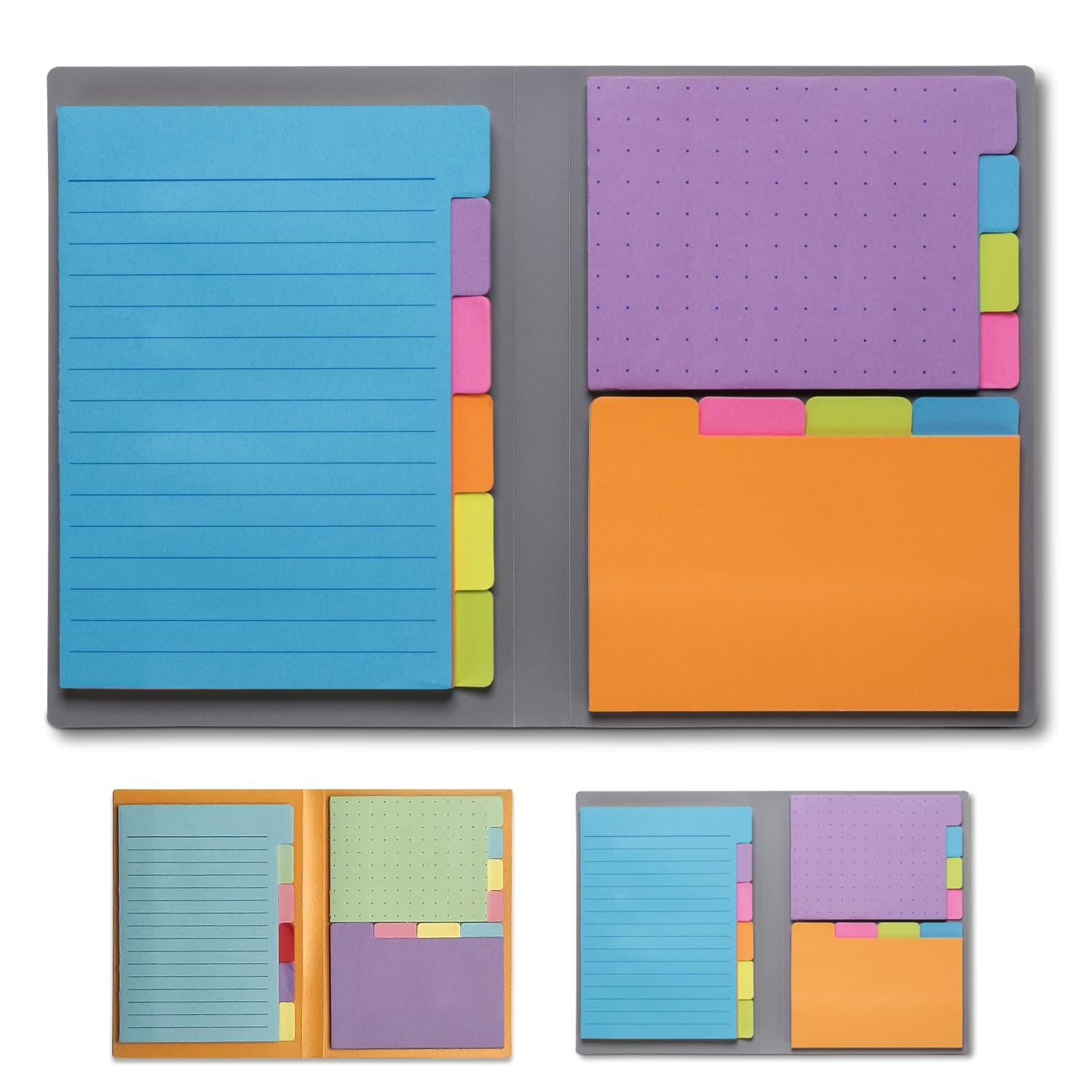 Panda Planner Sticky Notes Set – 140 Assorted Spring Colors with Tabbed, Dotted, Lined & Blank Notes – Colorful Adhesive Tabs for Home, Office & School Organization, Productivity & Planning