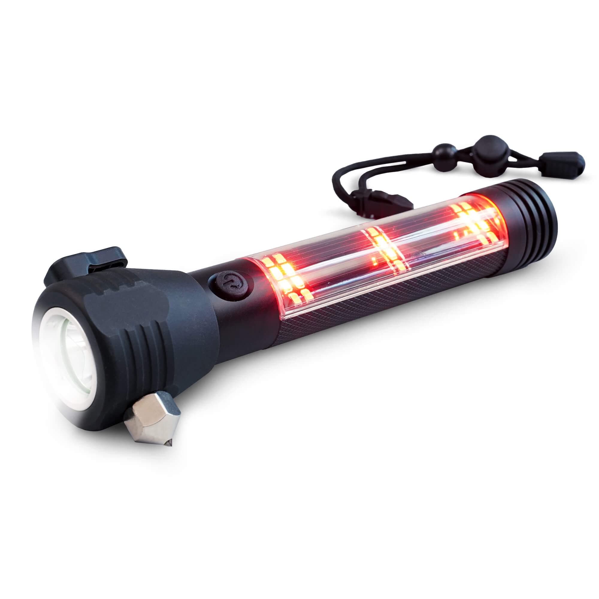 4Patriots HaloXT Rechargeable LED Flashlight, Ultra-Powerful 2000 mAh Battery, 3 Light Modes, Built-In Survival Tools