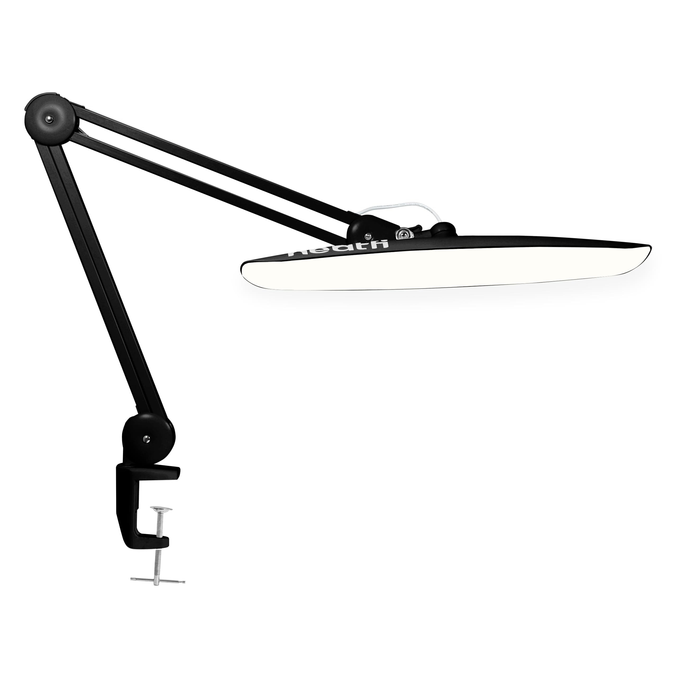 LED Task Lamp, Task Light for Home, Office, Workbench (Black, CCT with Clamp)
