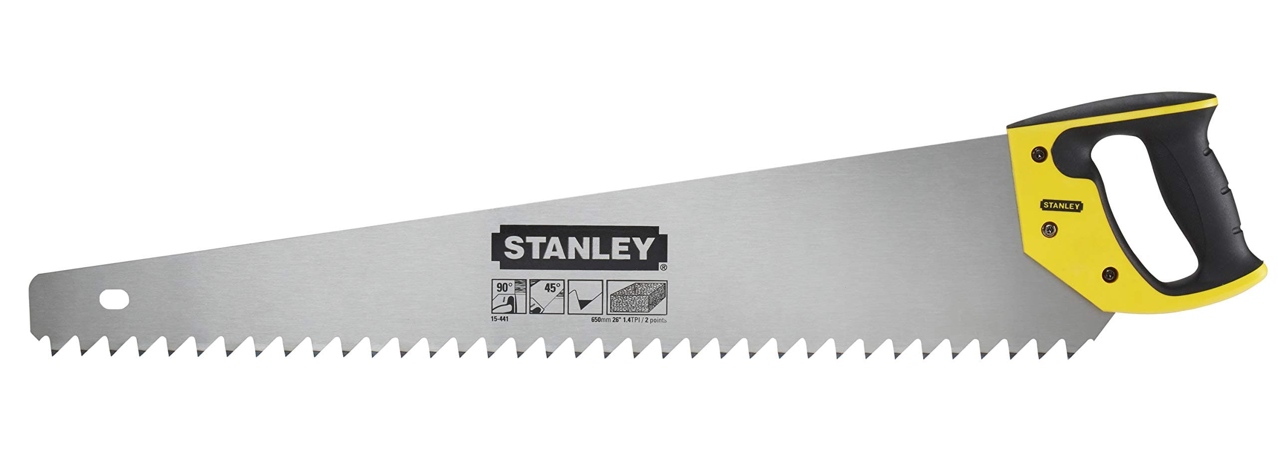 STANLEY1-15-441 Cellular Concrete Saw Hardpoint 26in, Silver