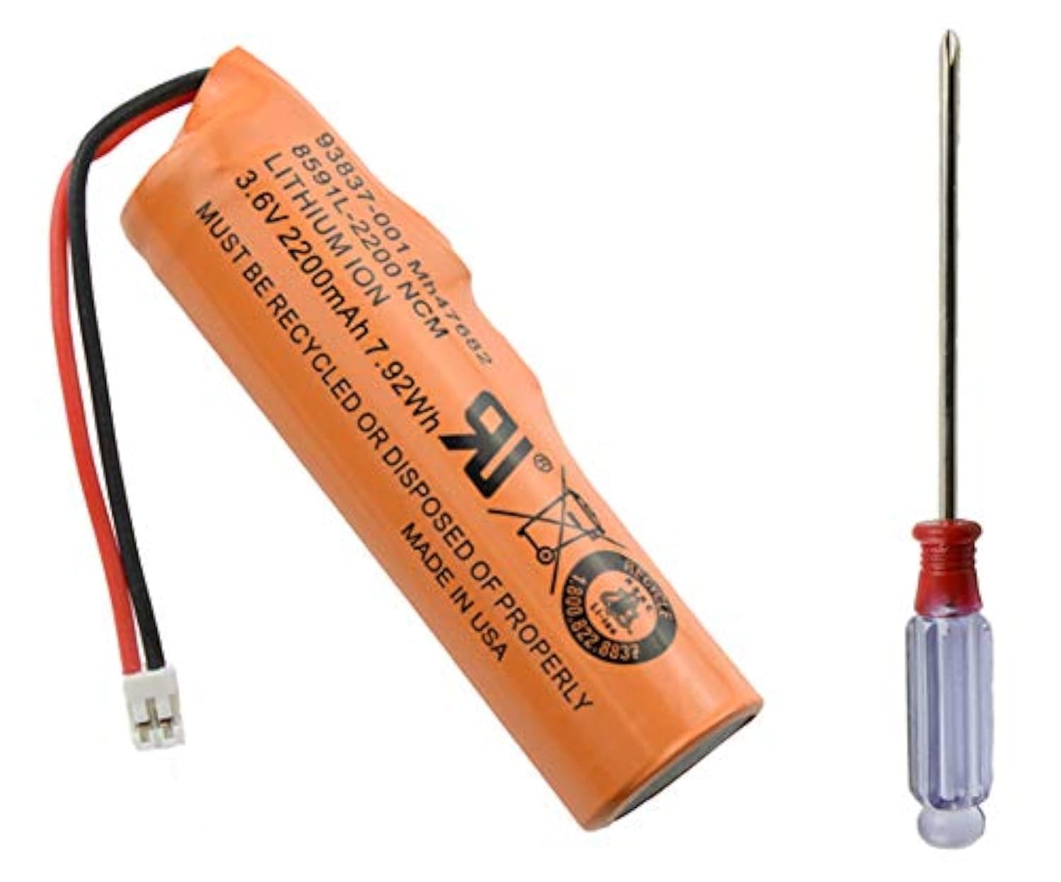 Battery Replacement for Wahl Magic Clip Clipper Hair Cordless Designer Senior Sterling-4 Beretto Super Taper Part 93837-OO1 + Tool Repair Fix Dead Power Issue