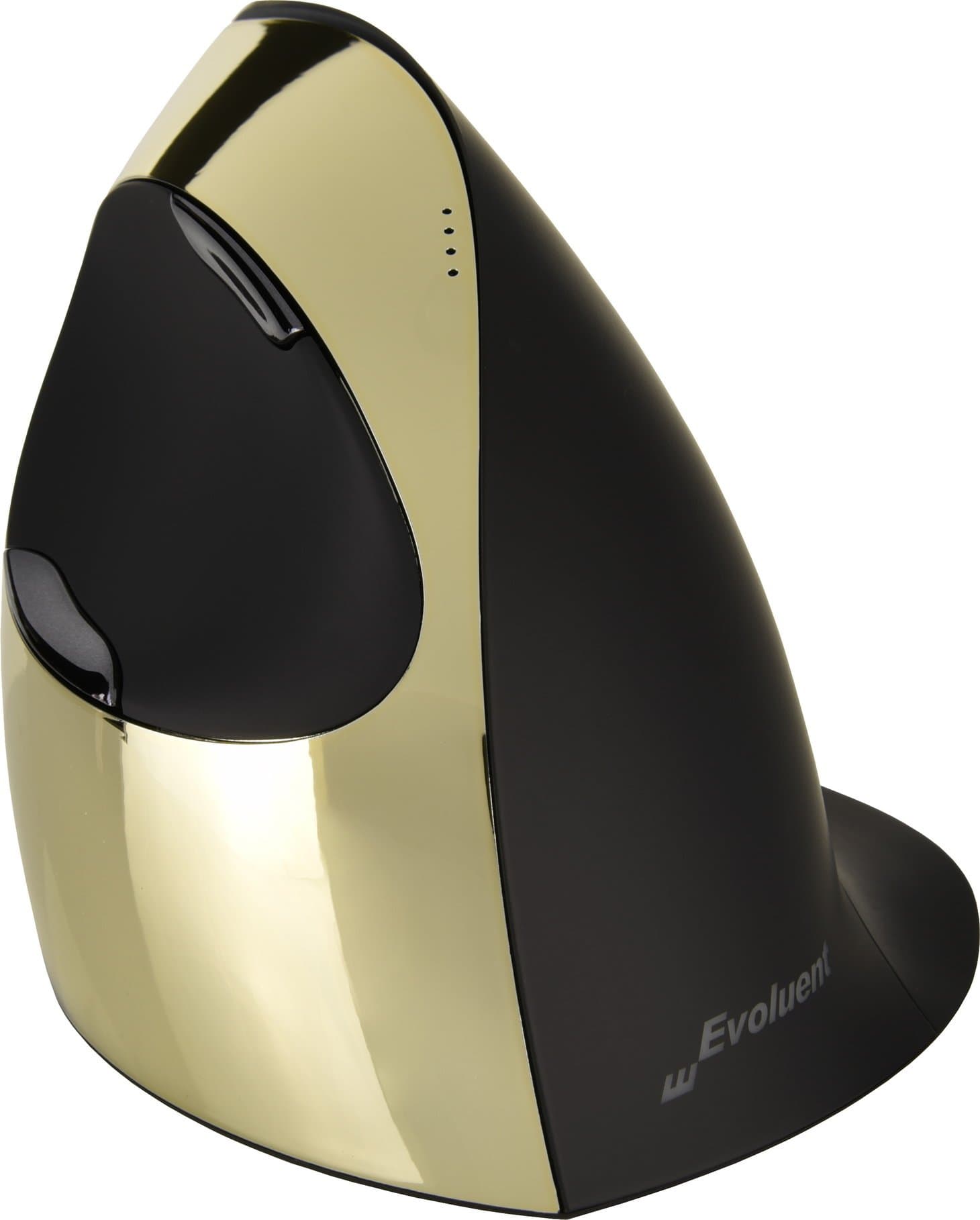 Evoluent VMCRWG VerticalMouse C Right Hand Gold Ergonomic Mouse with Wireless Connection (Regular Size)