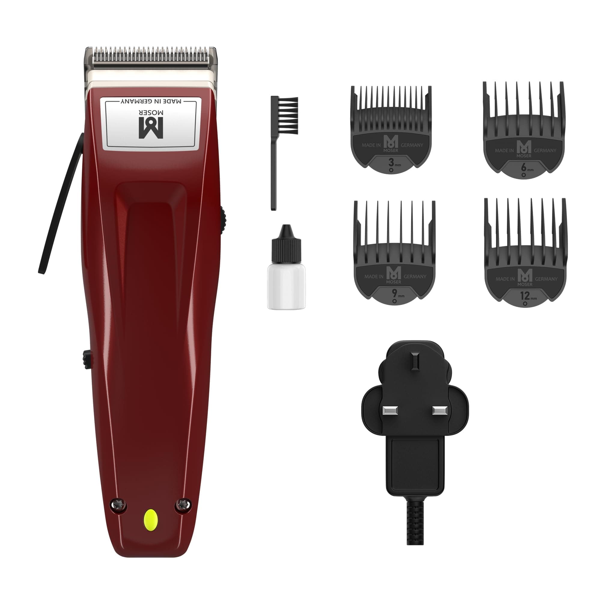 Moser 1400 Cordless Professional Hair Clipper for Men (Made in Germany) | High-grade Stainless Steel blade set | MultiClick Adjustment | 3-Hour Battery Life and Fast Charging (1430-0150)