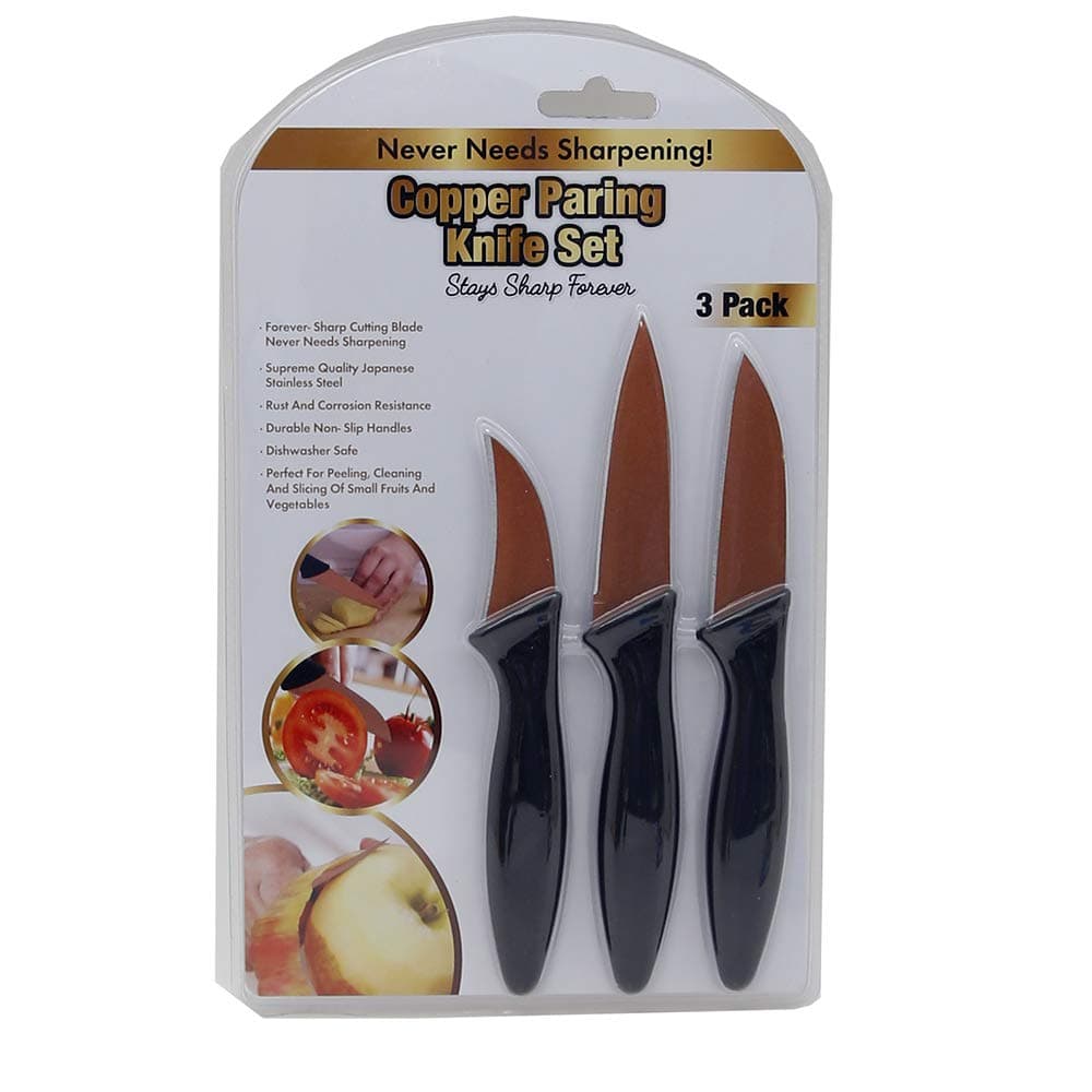 Copper Paring Knife Set 3/Pkg-