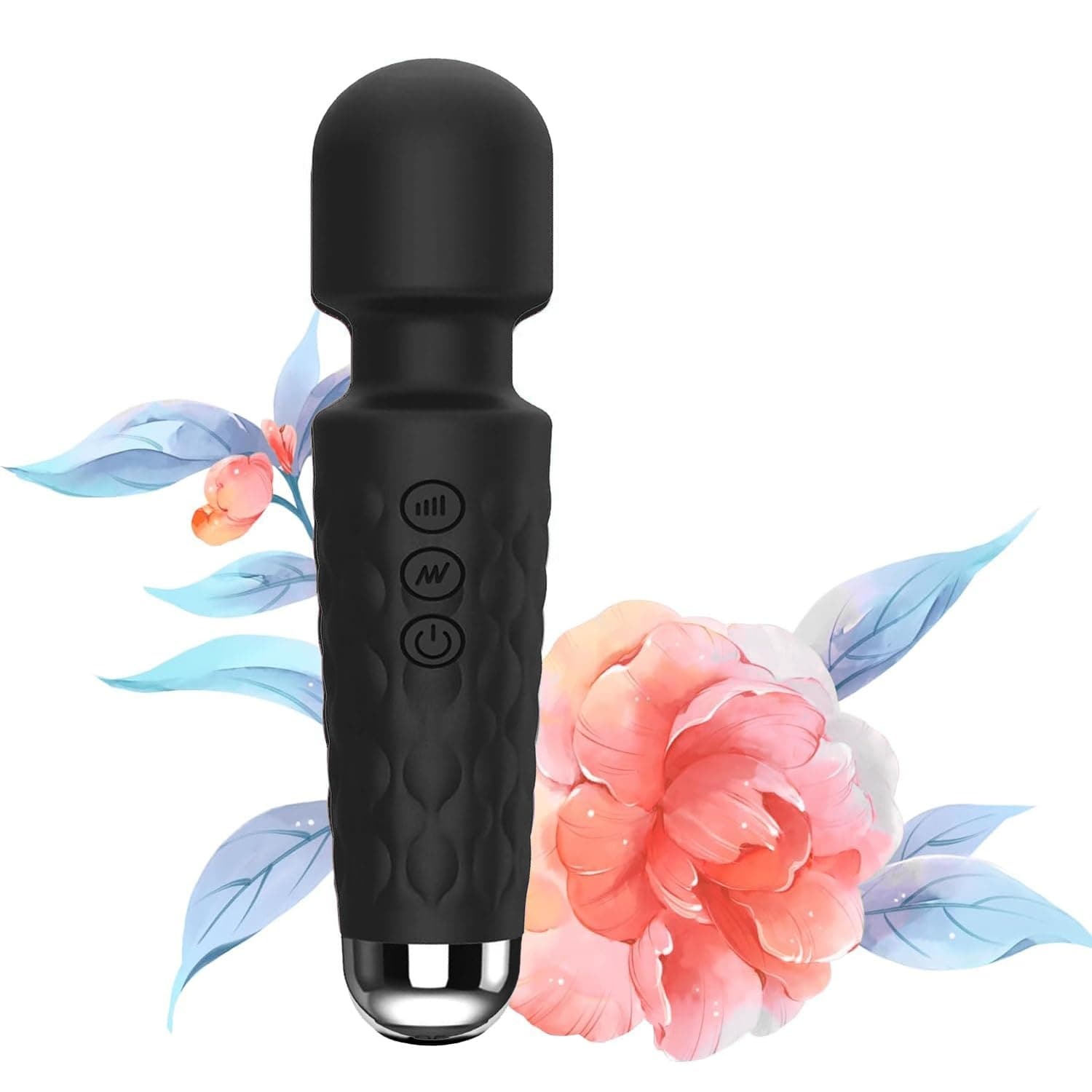 Full Body Massager with 20 Different Vibration Patterns and 8 Types of Variable Speeds Rechargeable and Waterproof and Portable Travel Friendly Body Massager