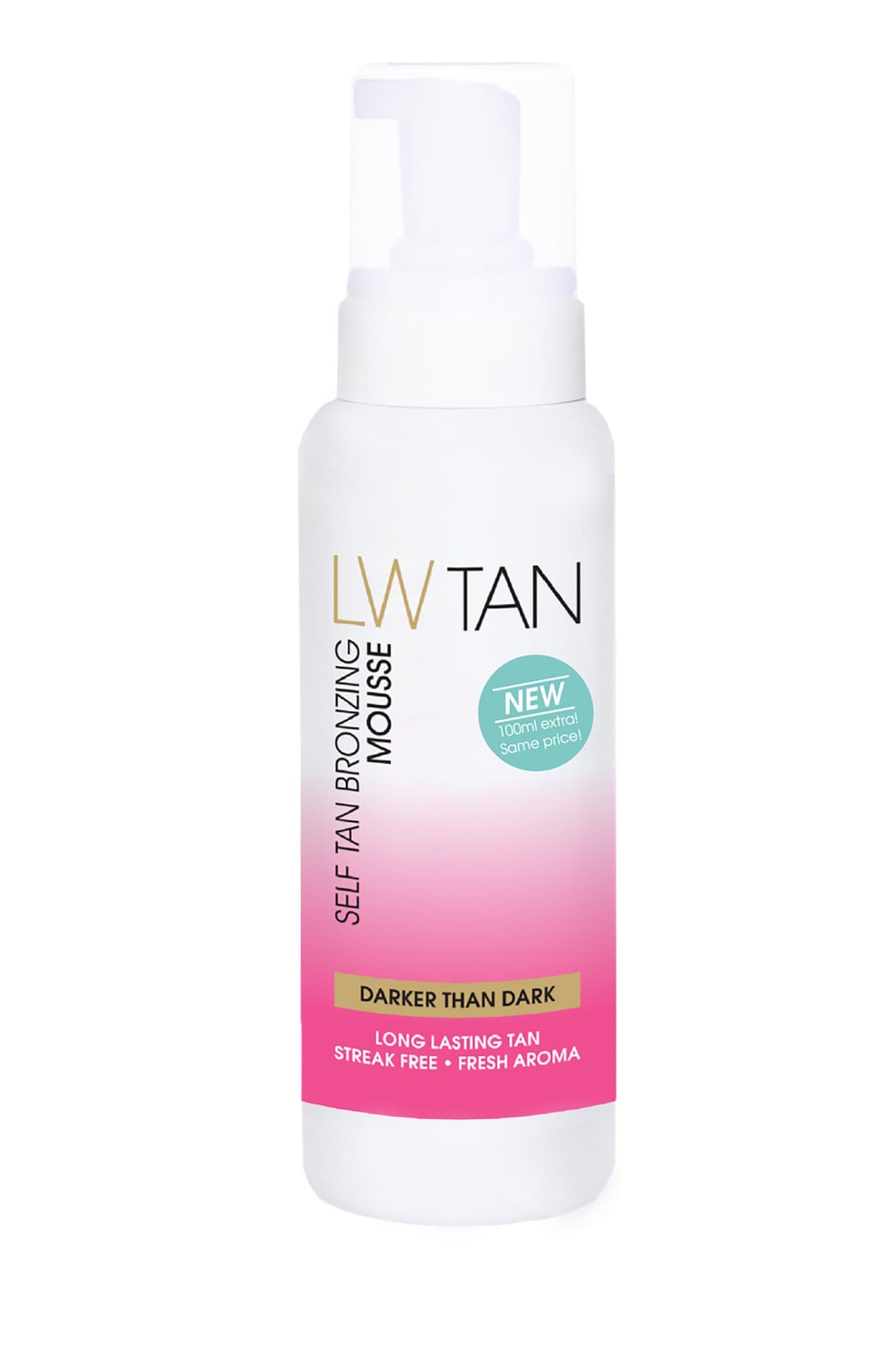 LW Tan Darker than Dark Self Tan Bronzing Mousse (250ml)