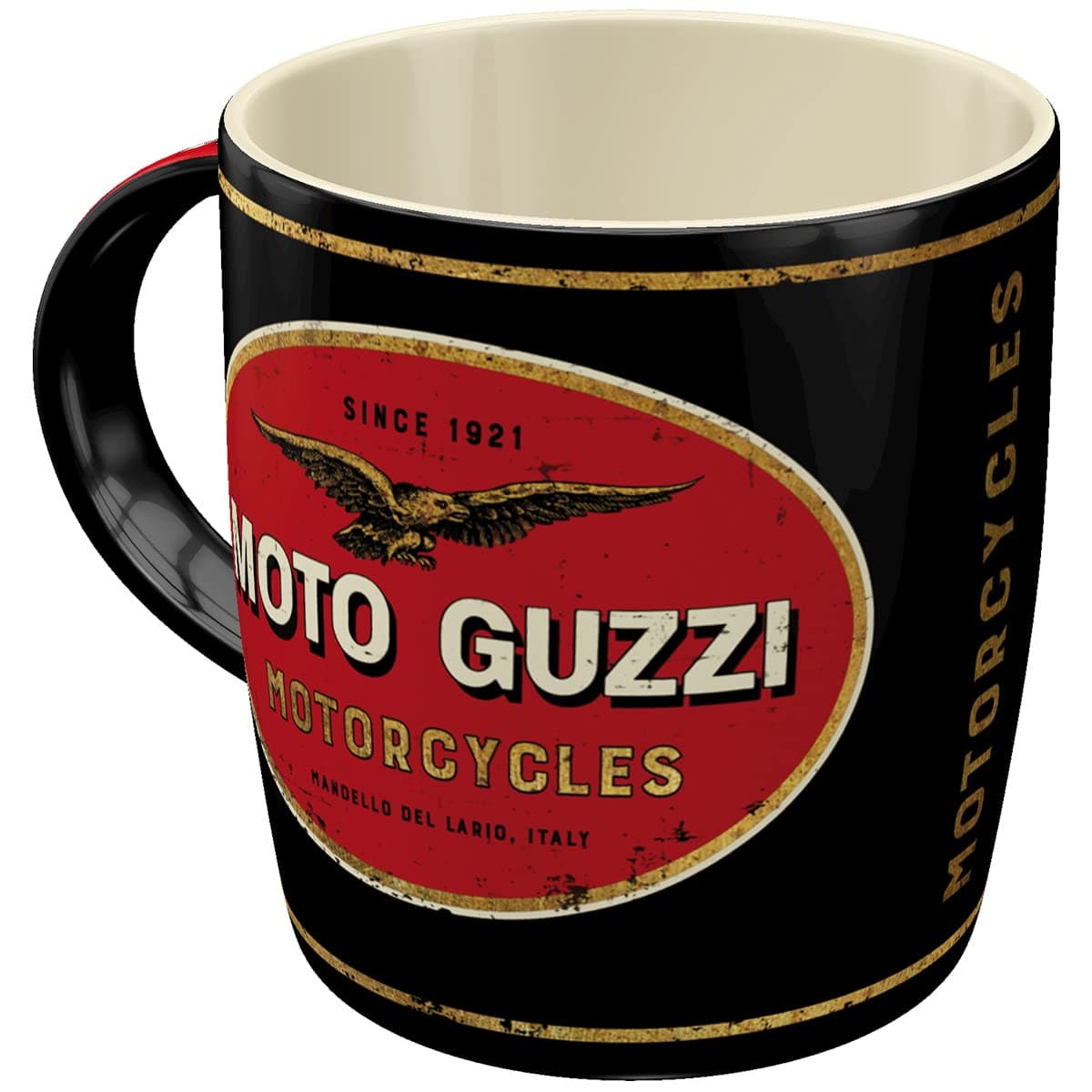Nostalgic-Art Retro Coffee Mug 330ml Moto Guzzi - Logo Motorcycles - Gift Idea for Bikers Original Licensed Product (OLP) Ceramic Mug for Coffee Vintage Design