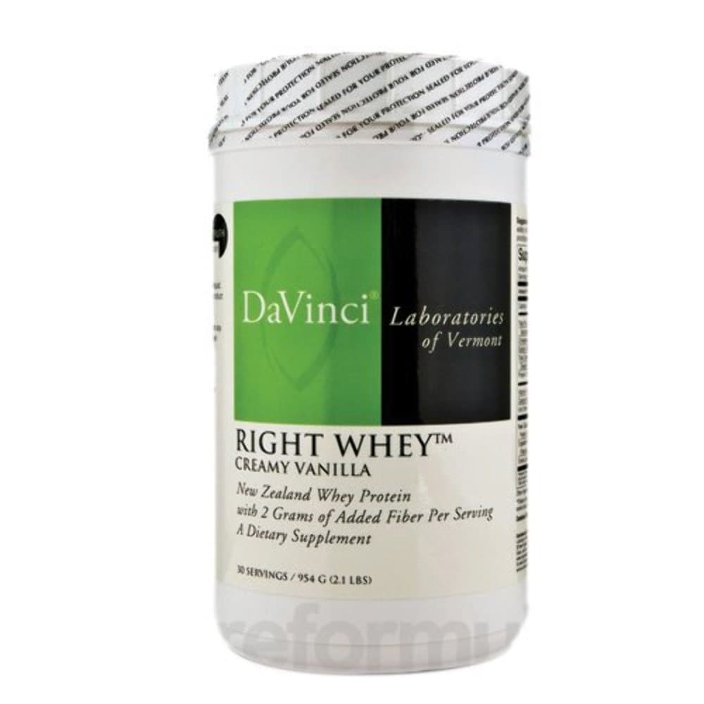 DaVinci Laboratories of Vermont Right Whey Protein, Vanilla, 30 Count