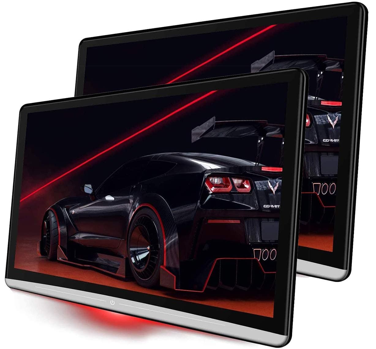 DEYBON Car Tablet XLarge 13.3 inch Android 9.0 Headrest Video Players with WiFi, Sync Screen Tablets Car Back Seat TV Monitors, IPS Touchscreen 4K, Play Movies YouTube Netflix, 2G+16G (Dual Packs)