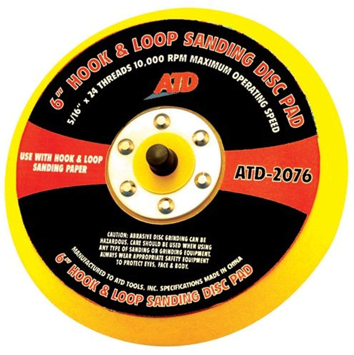 Tools 2076 6" Quick Change Sanding Disc Pad